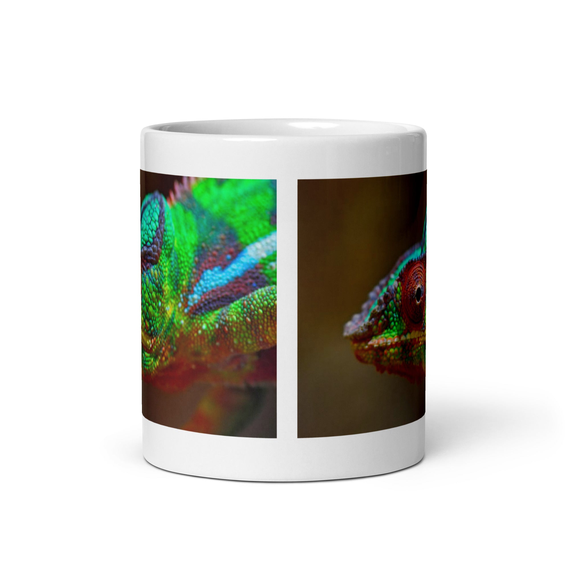 "Chameleon Mug #1:  Color and Adaptability of the Wild  (Ceramic)"