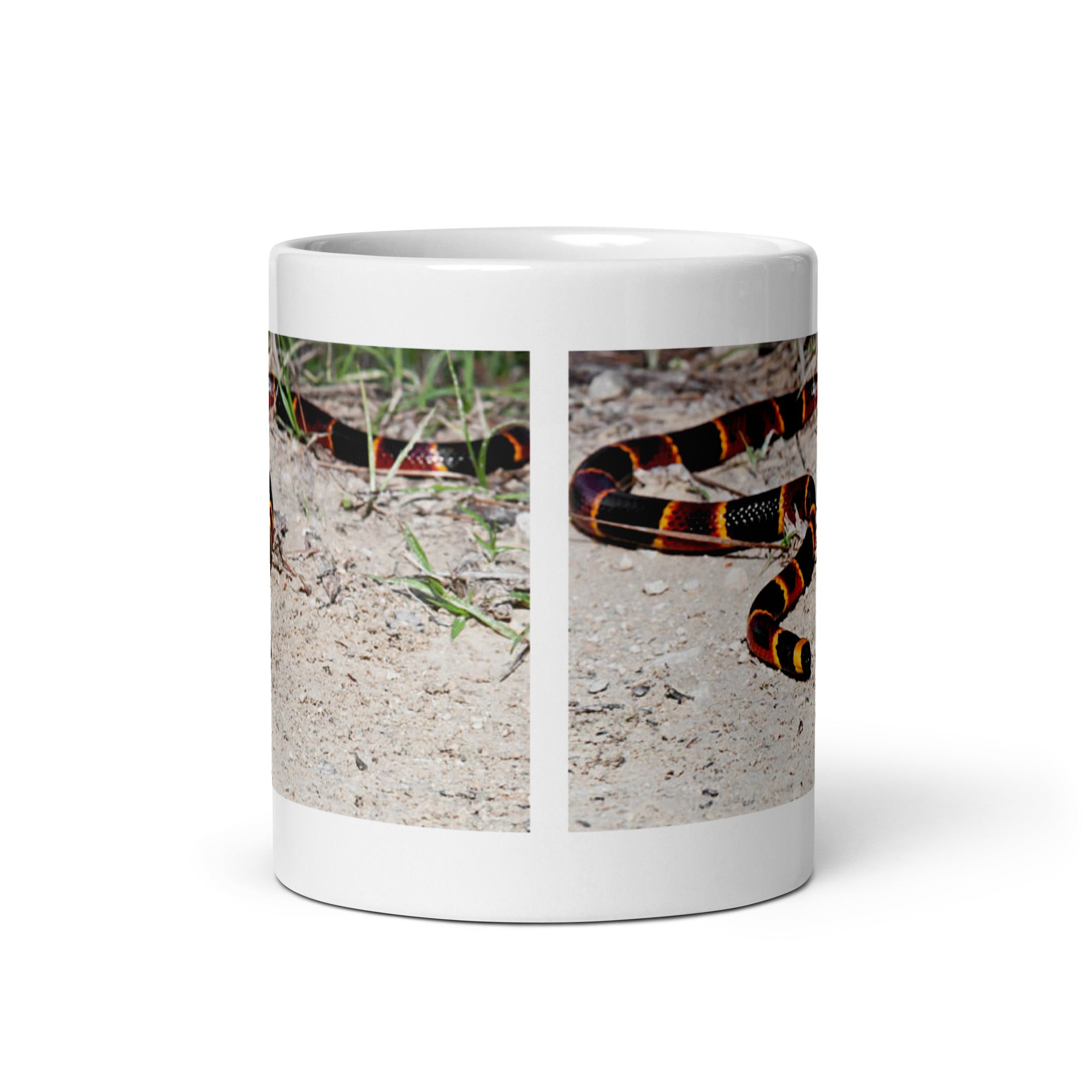 "Coral Snake Mug #1: Vibrant Beauty of the Wild  (Ceramic)"