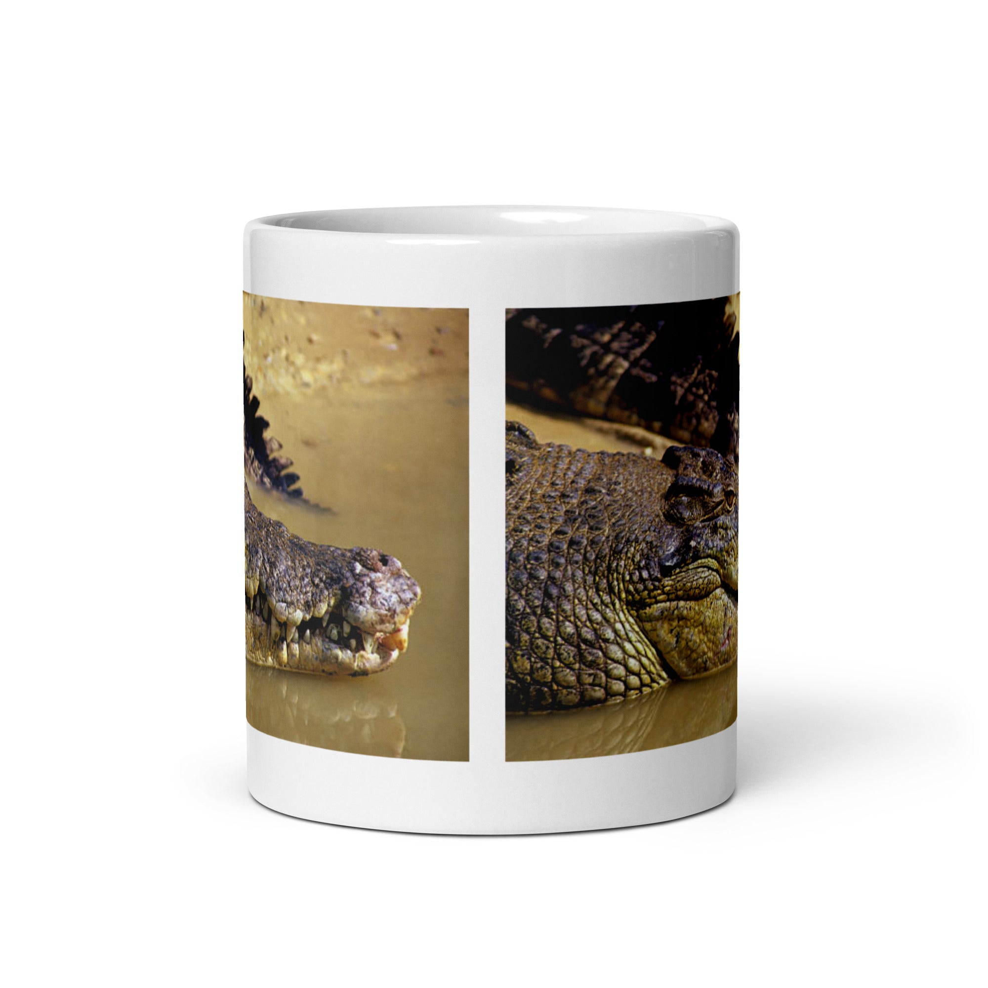 "Crocodile Mug #1:  Power and Majesty of the Swamp (Ceramic)"