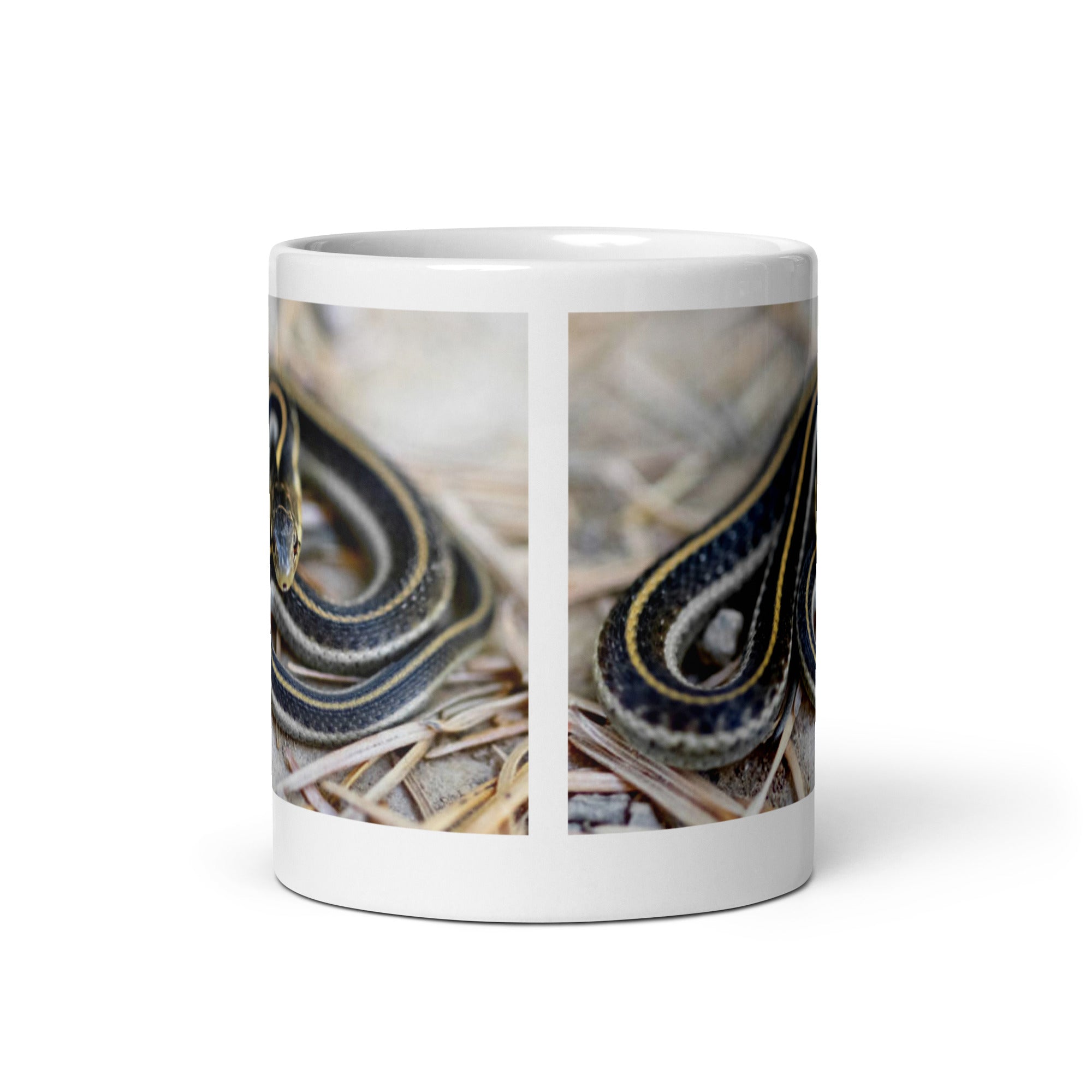 "Garter Snake Mug #1:  Elegance and Simplicity of the Garden  (Ceramic)"