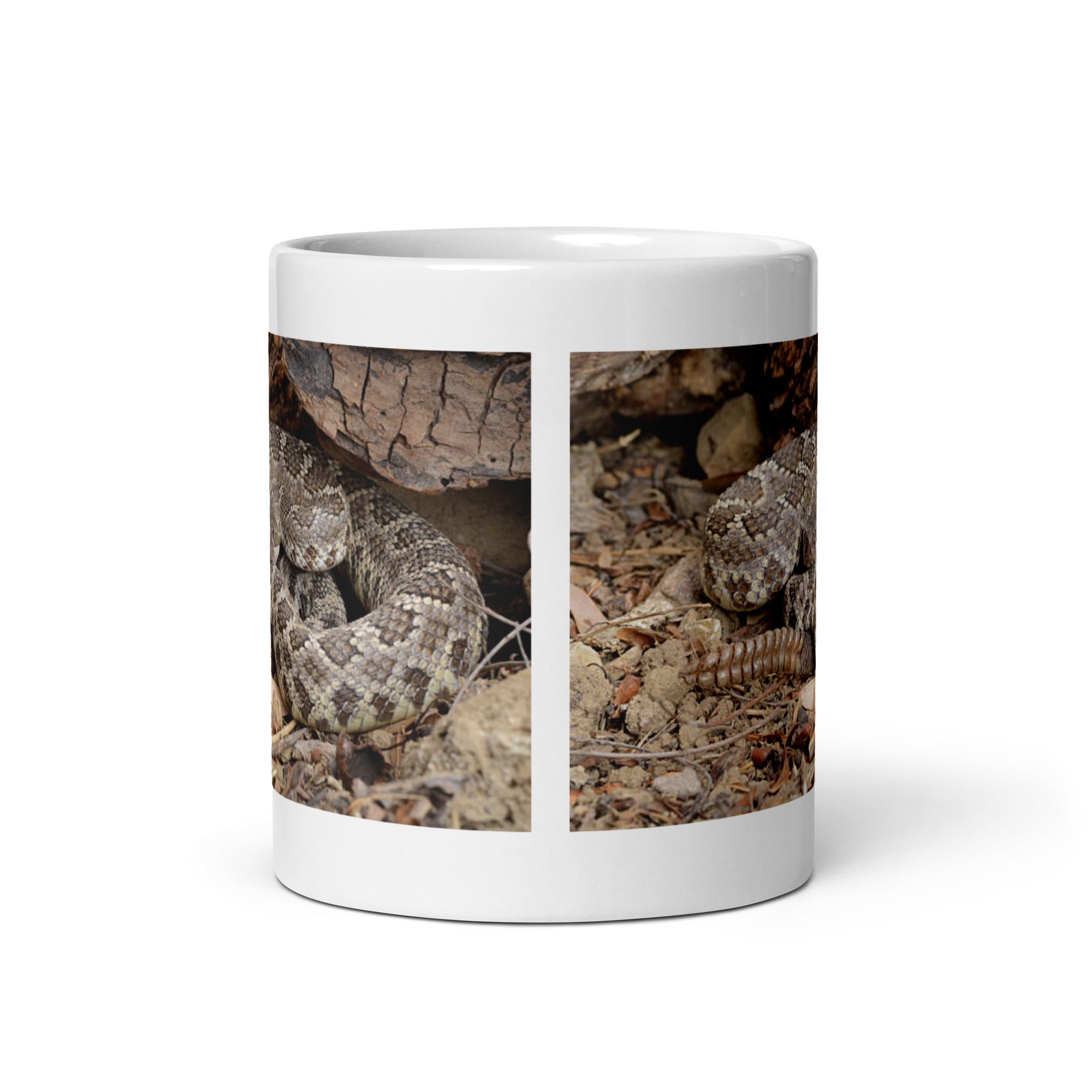 "Rattlesnake Mug #1: Power and Warning of the Desert  (Ceramic)"