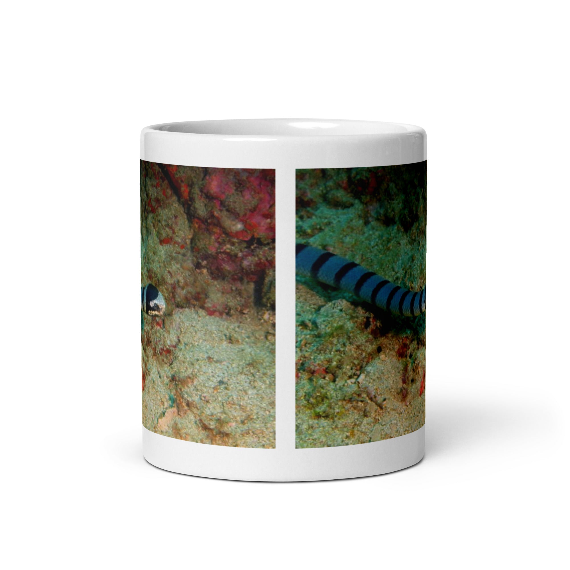 "Sea Snake Mug #1: Grace and Mystery of the Ocean  (Ceramic)"