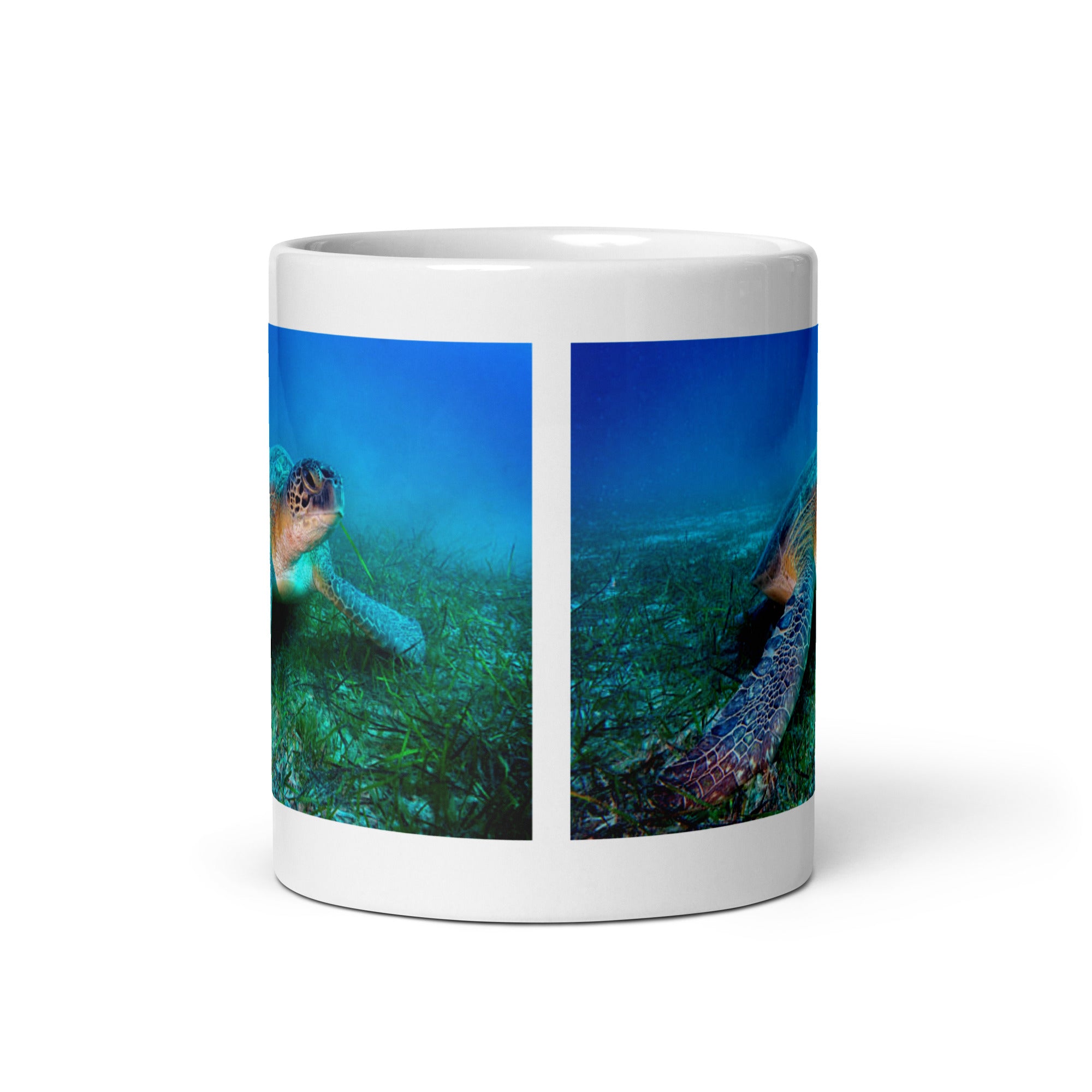 "Sea Turtle Ceramic Mug #1:  Serenity and Wisdom of the Ocean  (Ceramic)"