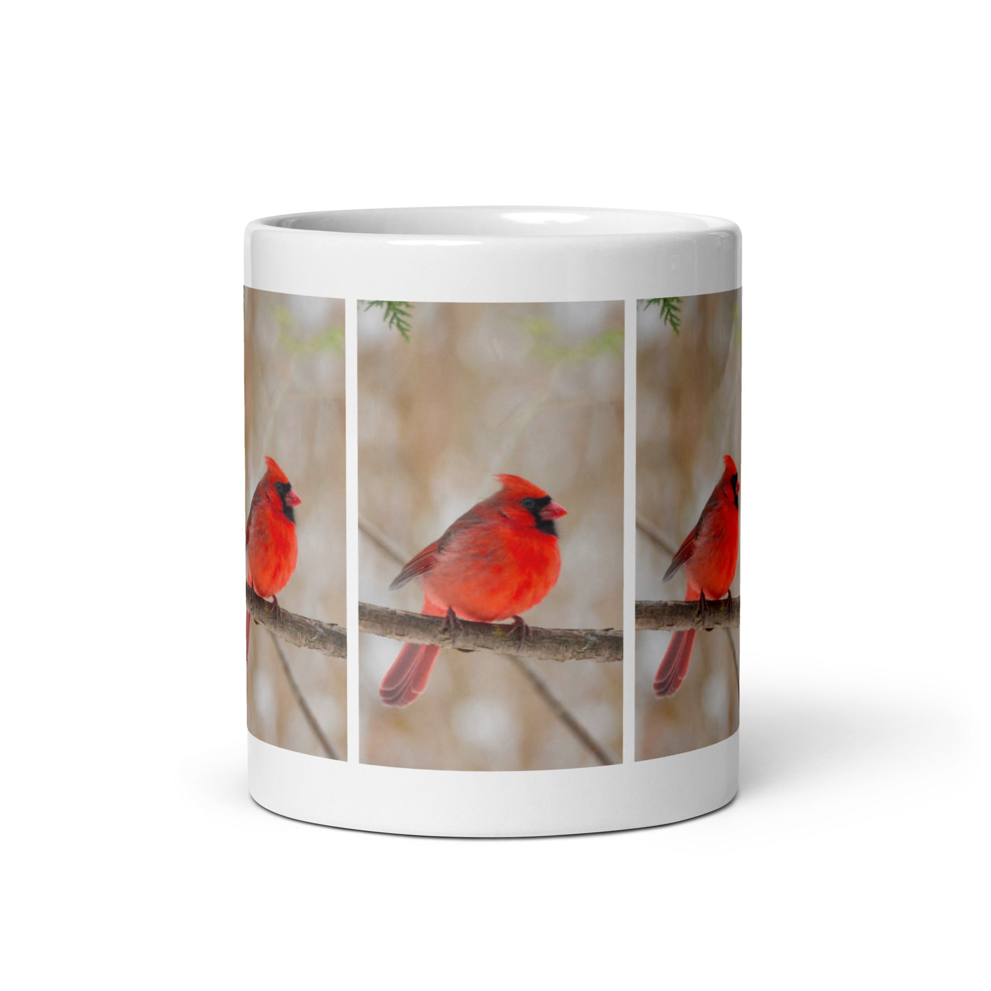 "Cardinal Mug #1: The Crimson Messenger (Ceramic)"