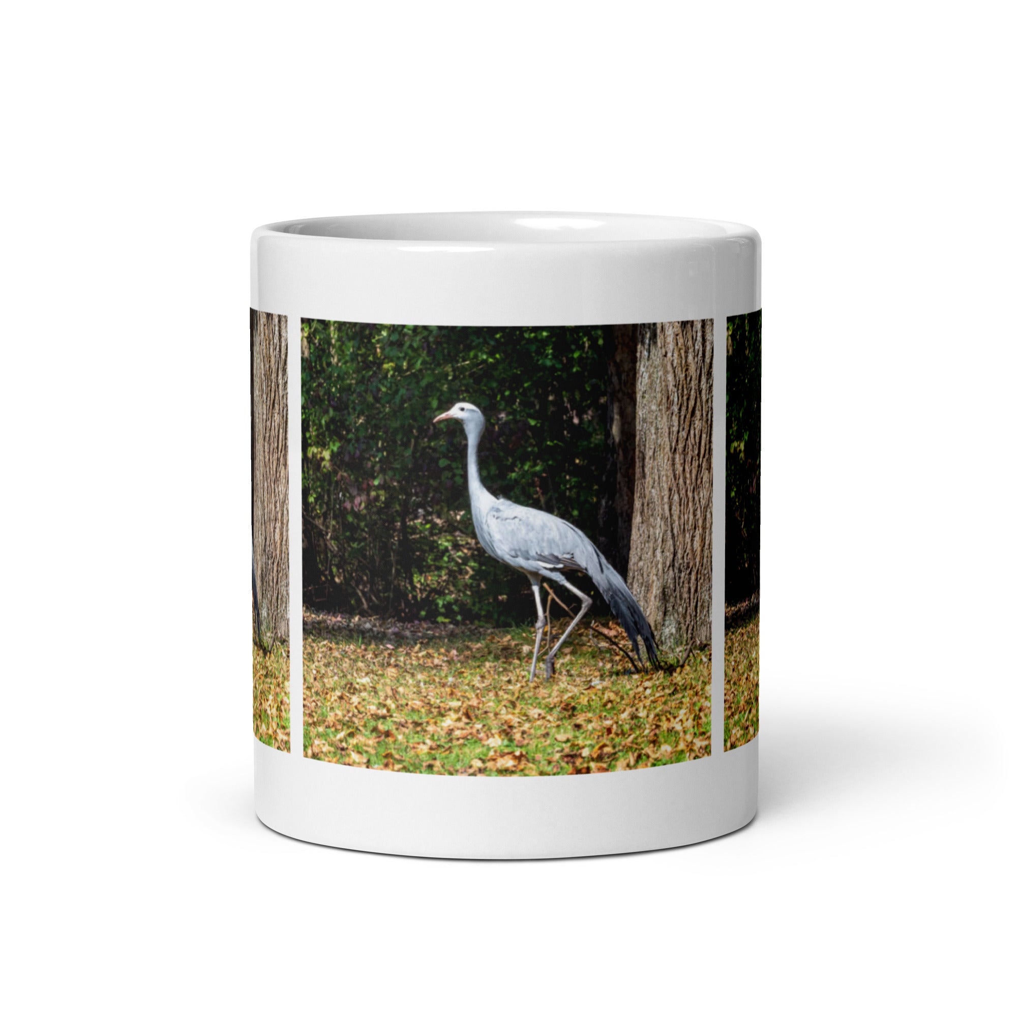 "Blue Crane Mug #1: The Graceful Dancer (Ceramic)"