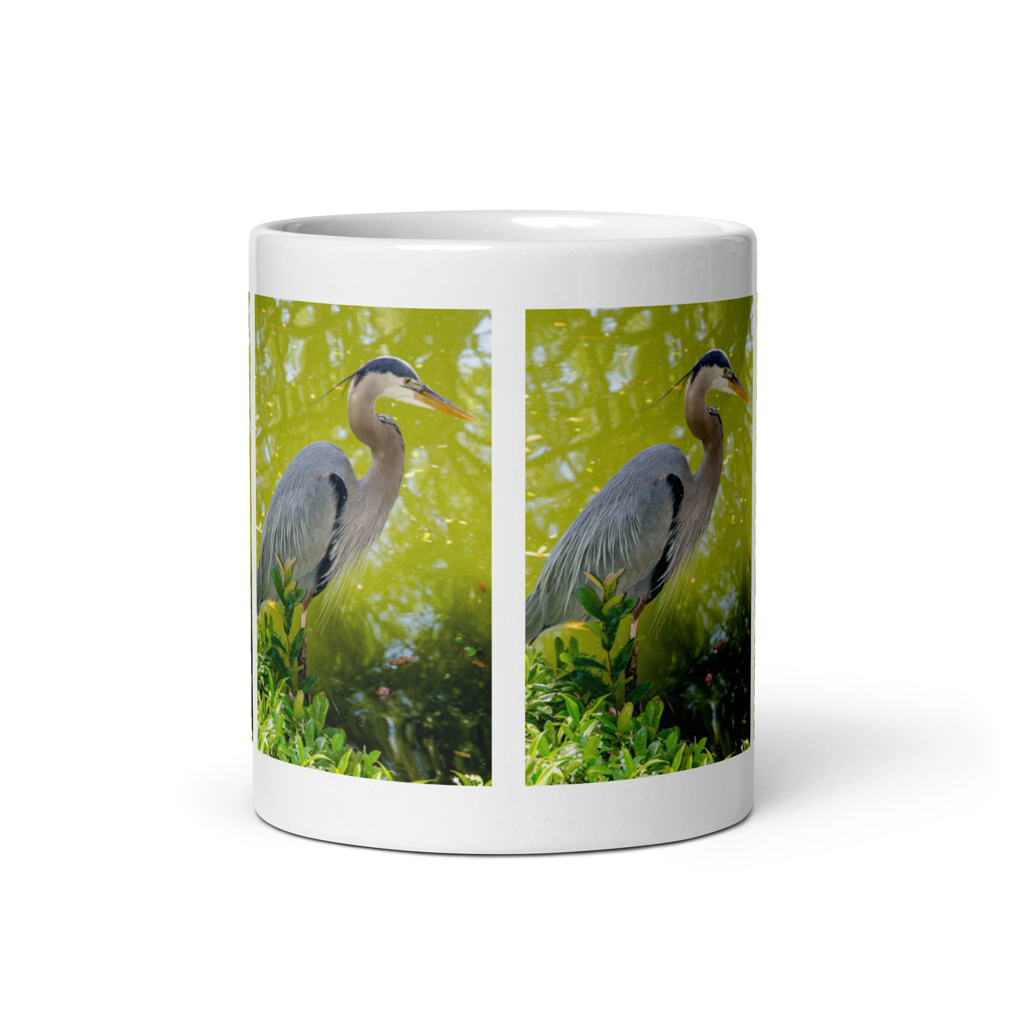 "Heron Mug #1: The Patient Wader (Ceramic)"