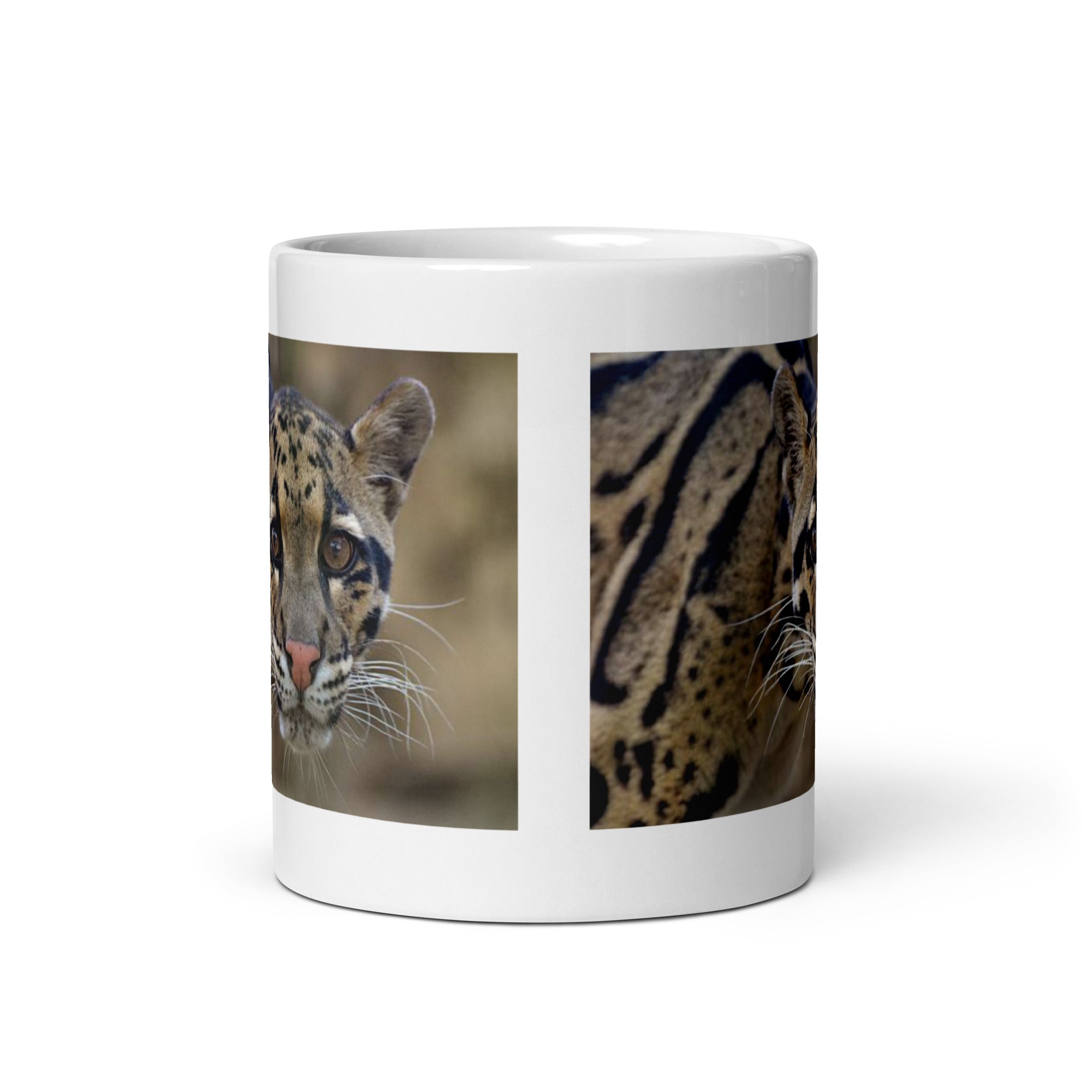 "Clouded Leopard Mug #1: The Enigmatic Climber (Ceramic)"