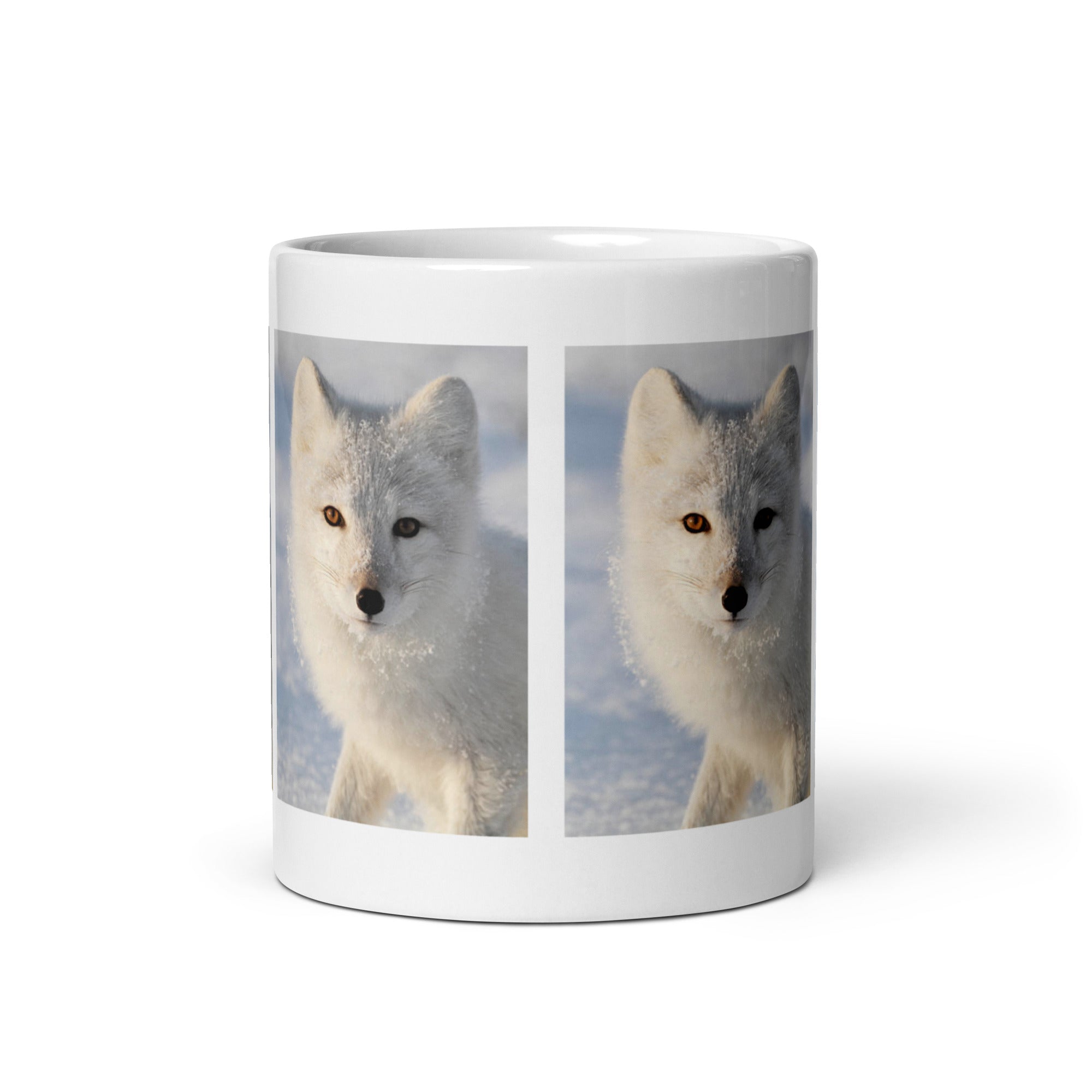 "Arctic Fox Mug #1: The Winter Wanderer (Ceramic)"