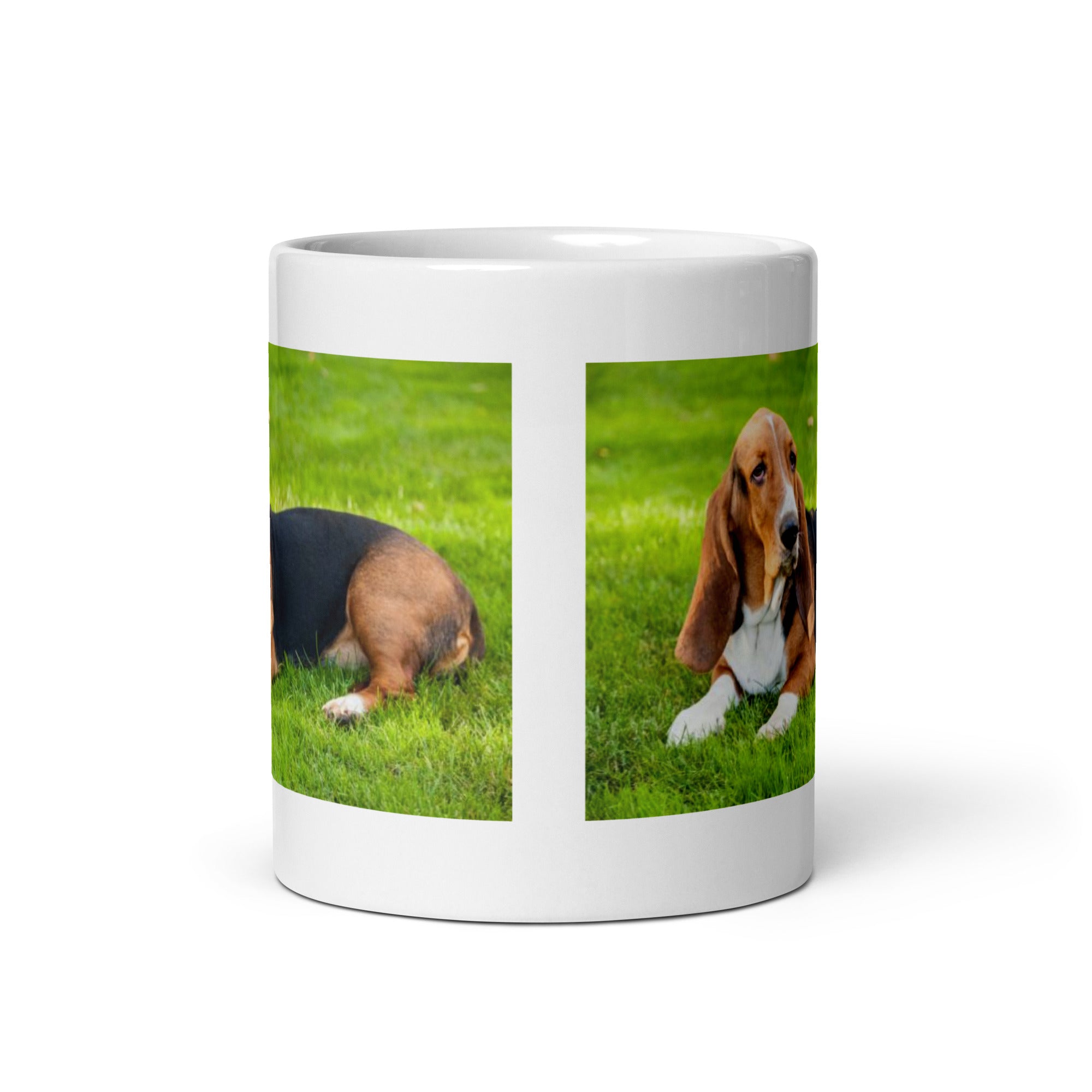 "Basset Hound Mug #1: The Low-Rider Scent Sleuth (Ceramic)"