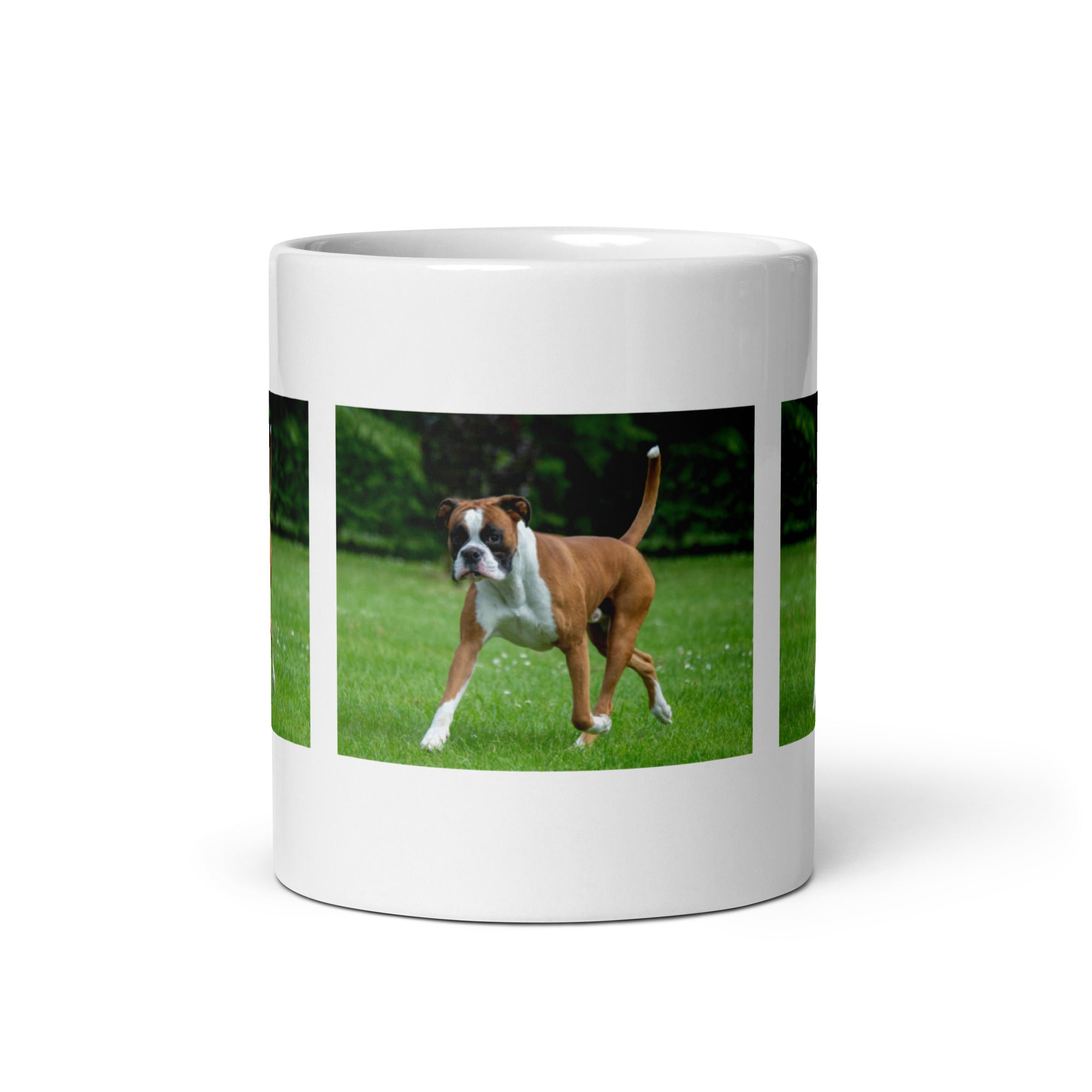 "Boxer Mug #1: The Playful Pugilist (Ceramic)"