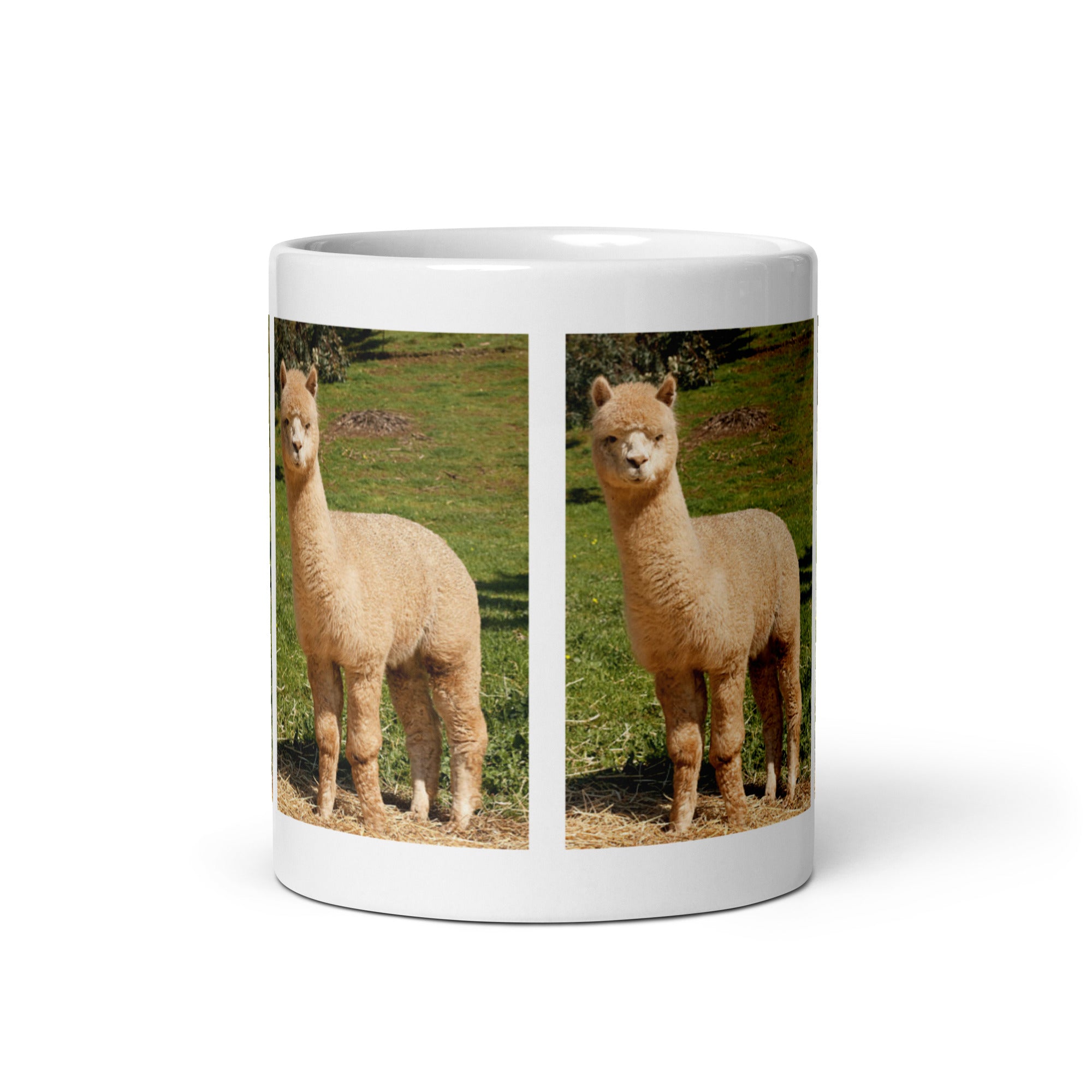 "Alpaca Mug #1: The Gentle Hummer (Ceramic)"