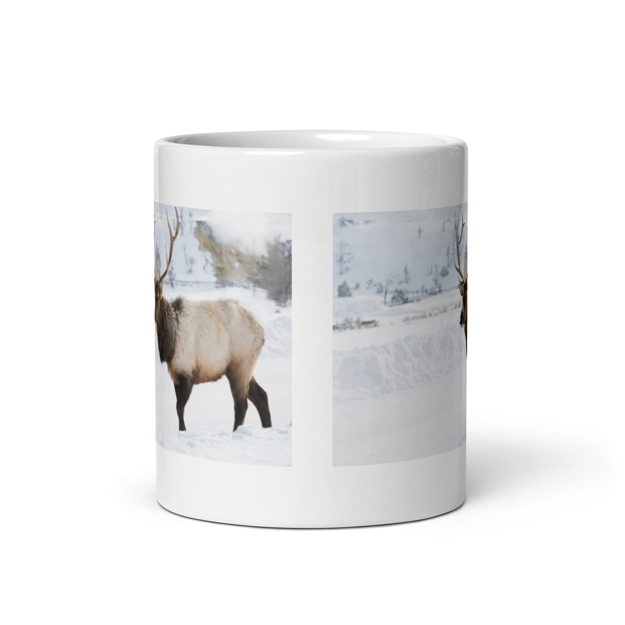 "Elk Mug #1: The Antlered Monarch (Ceramic)"