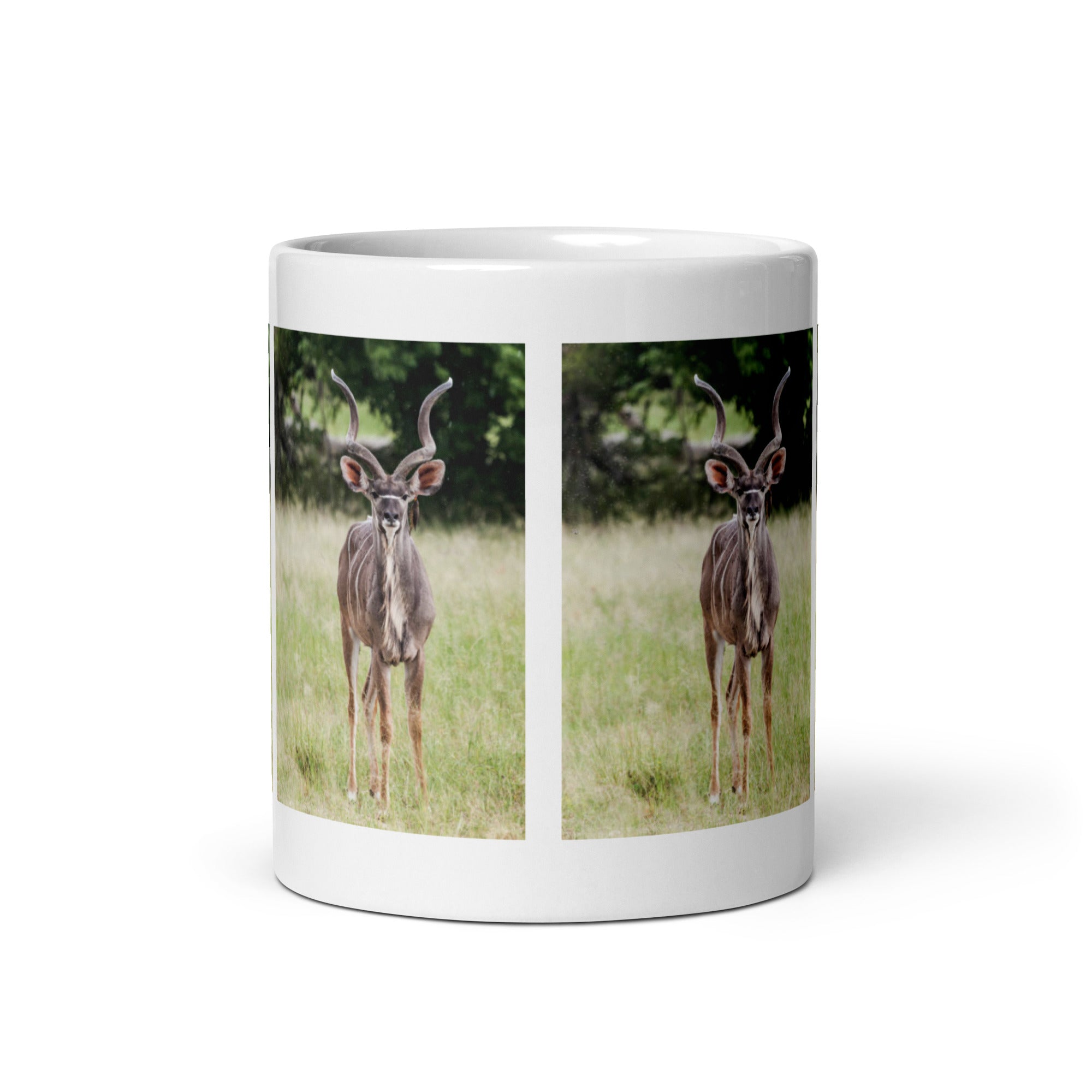 "Kudu Mug #1: The Spiral-Horned Majesty (Ceramic)"