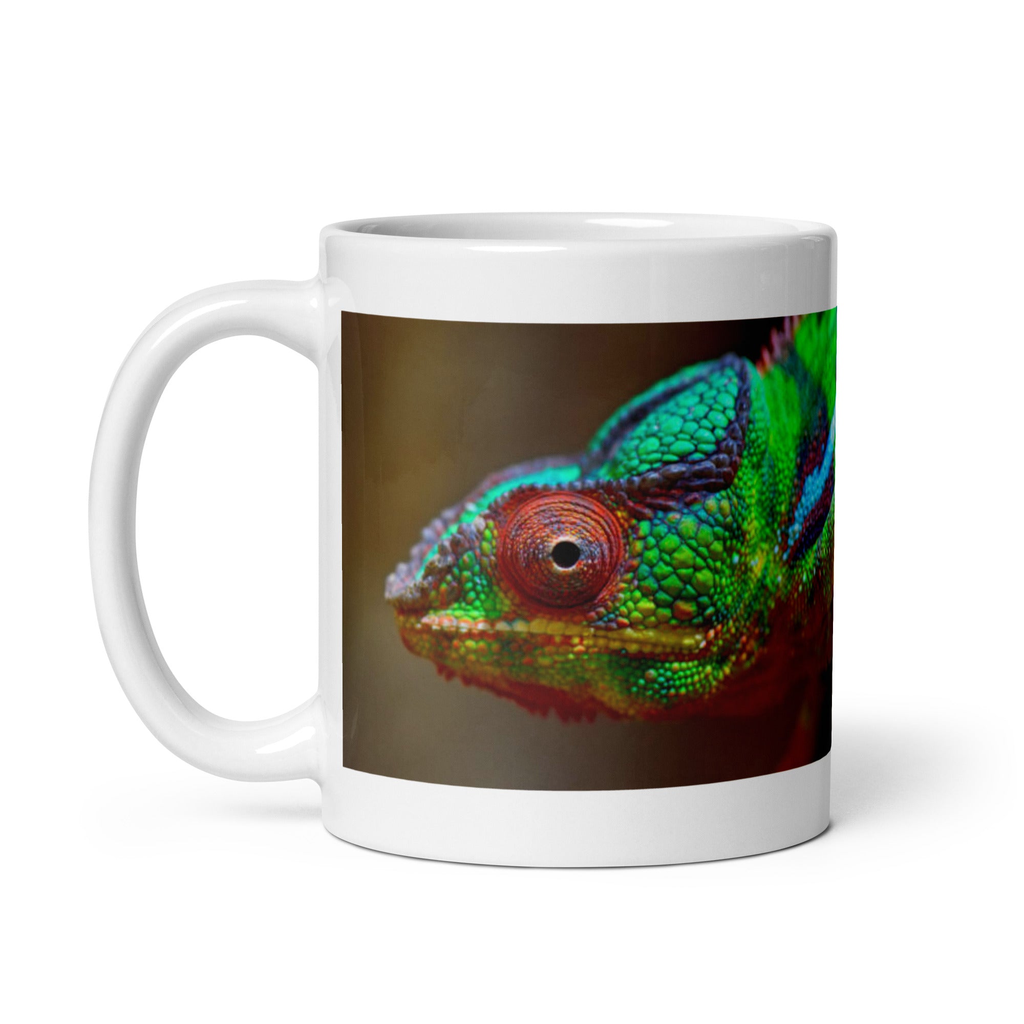 "Chameleon Mug #1:  Color and Adaptability of the Wild  (Ceramic)"