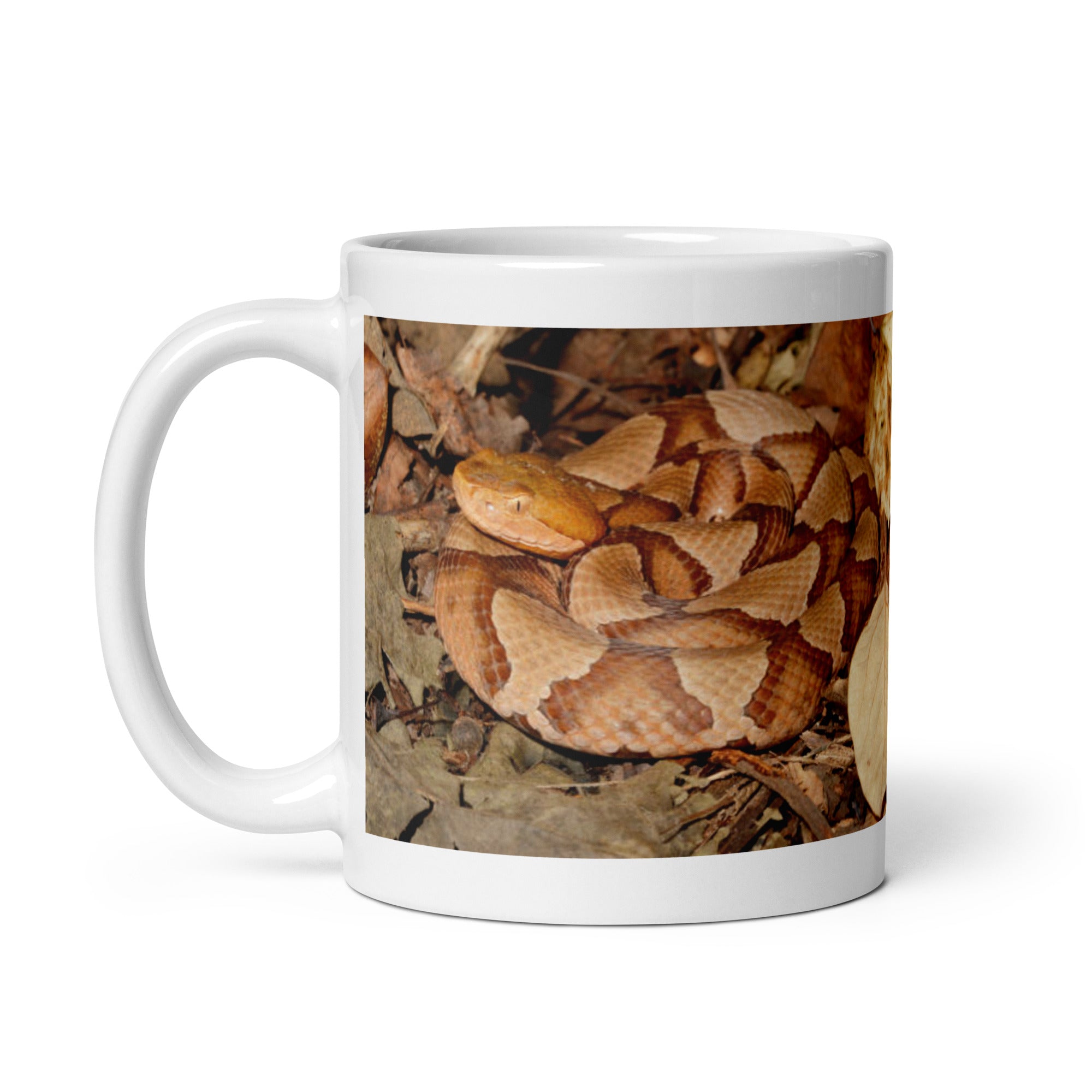 "Copperhead Mug #1: Elegance and Stealth of the Forest  (Ceramic)"