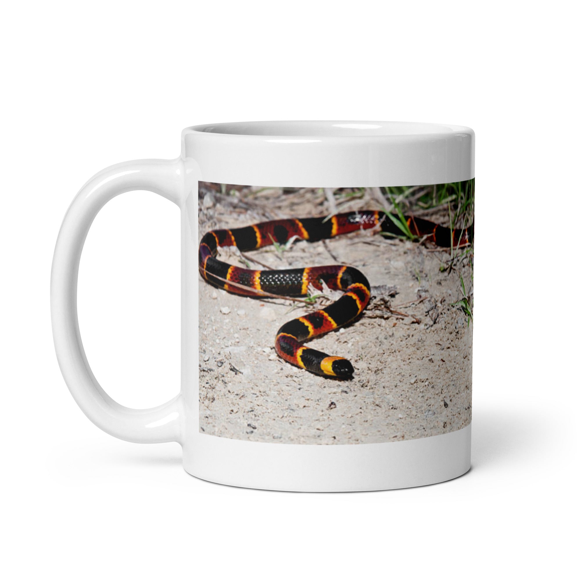 "Coral Snake Mug #1: Vibrant Beauty of the Wild  (Ceramic)"