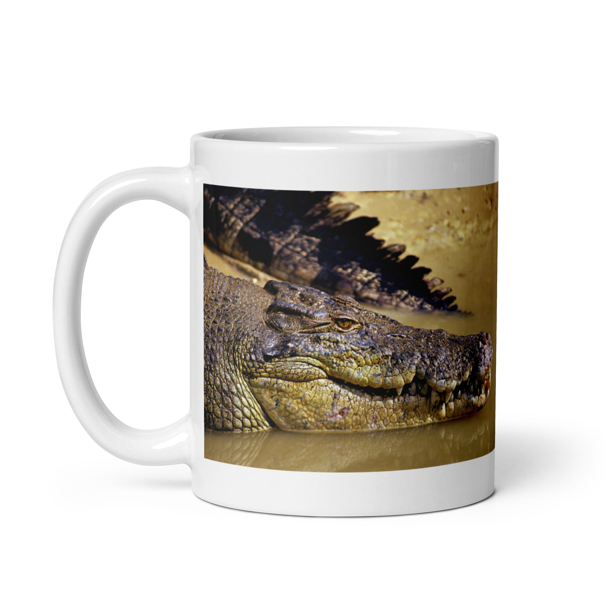 "Crocodile Mug #1:  Power and Majesty of the Swamp (Ceramic)"