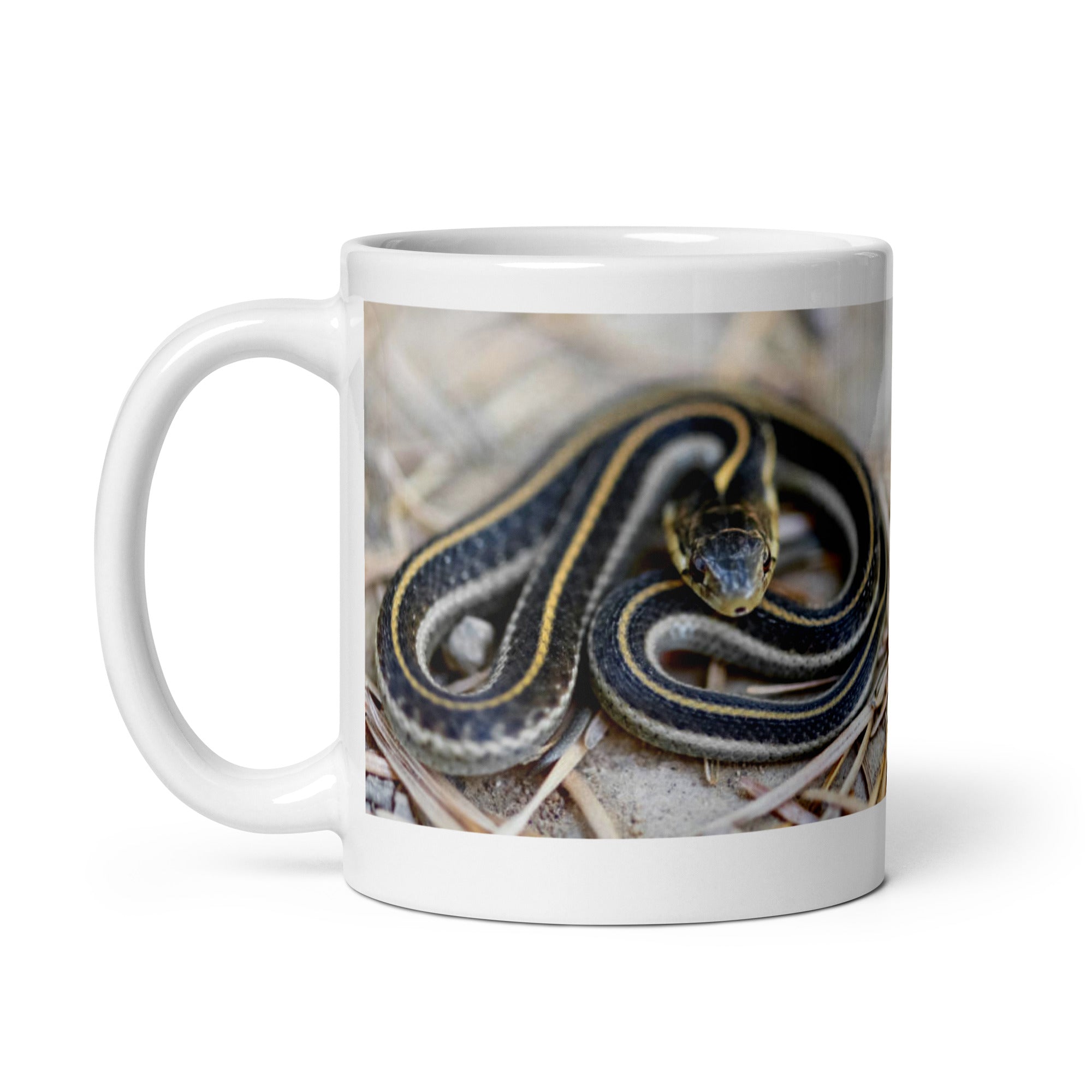 "Garter Snake Mug #1:  Elegance and Simplicity of the Garden  (Ceramic)"