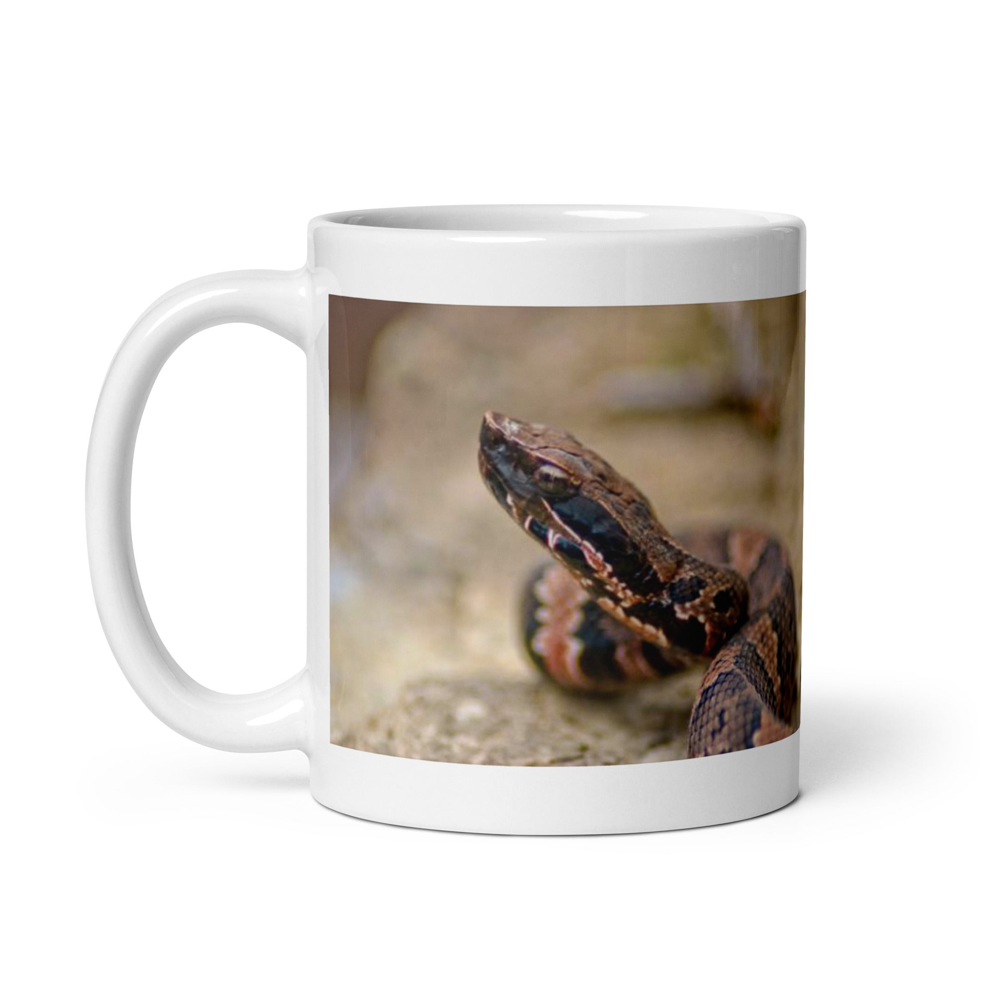 "Moccasin  Mug #1:  Stealth and Strength of the Swamp (Ceramic)"