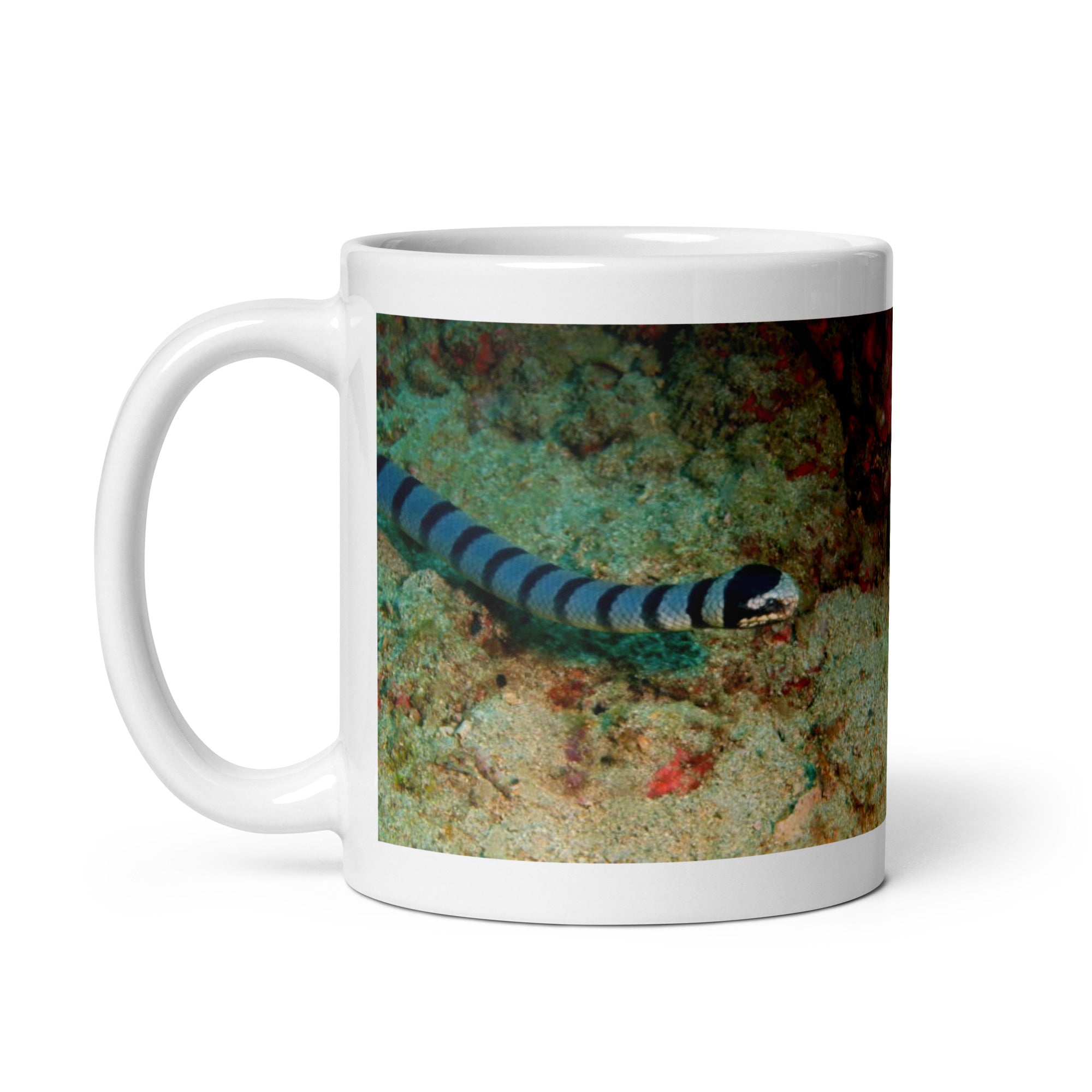 "Sea Snake Mug #1: Grace and Mystery of the Ocean  (Ceramic)"