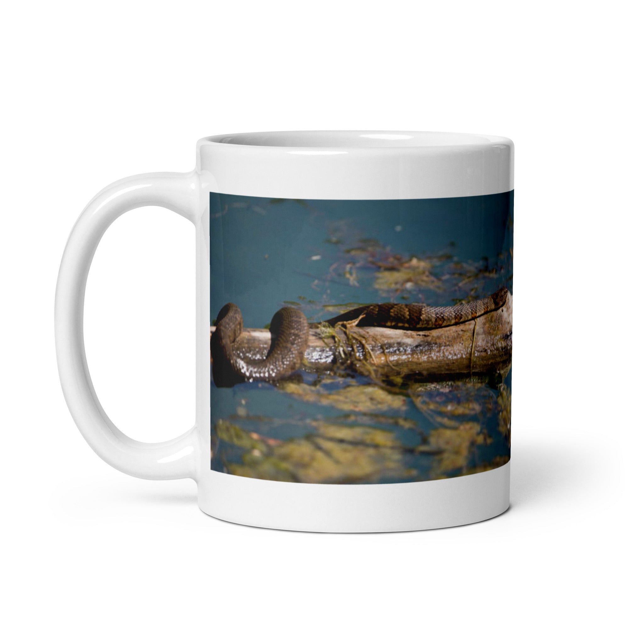 "Water Snake Mug #1: The Serpentine Swimmer (Ceramic)"