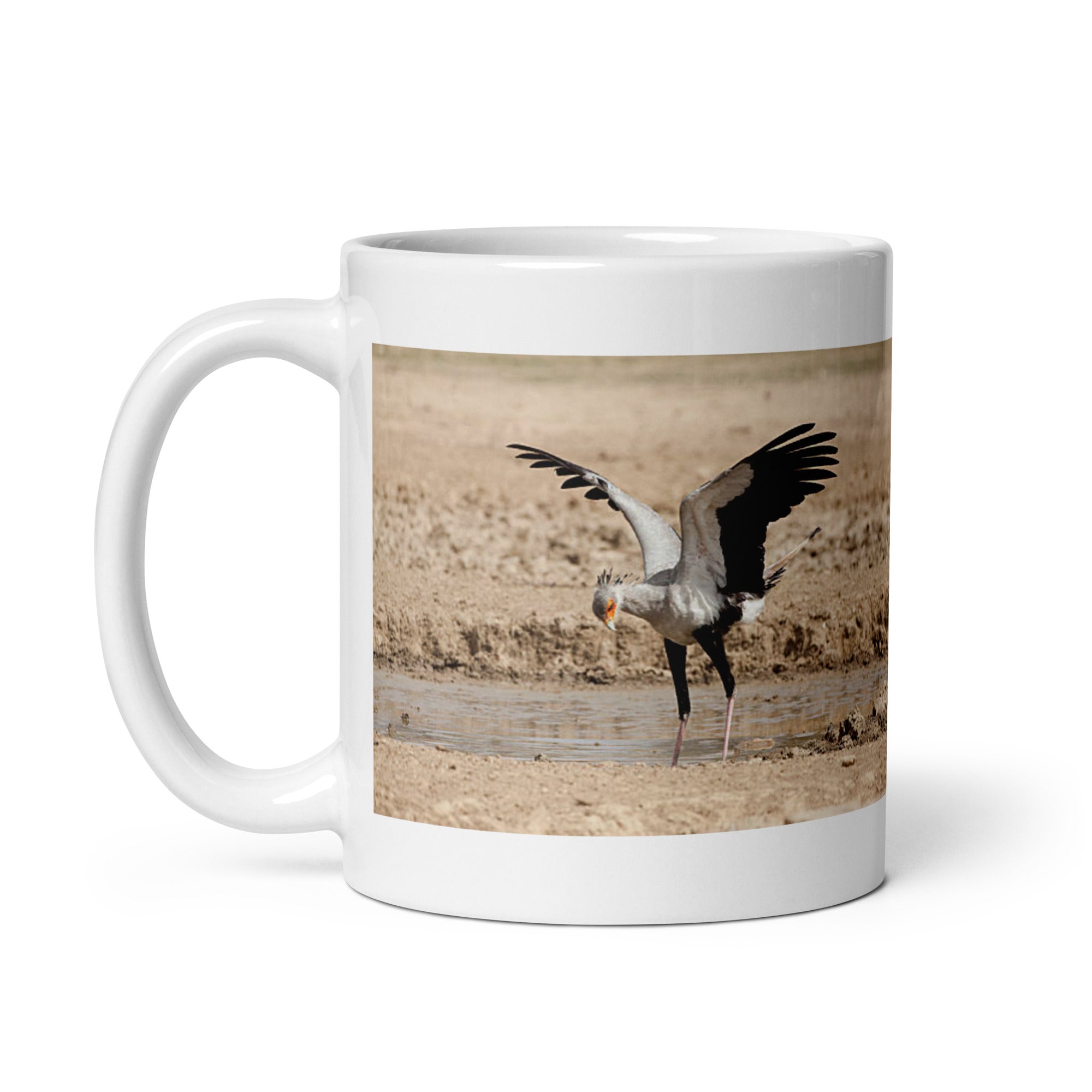 "Secretary Bird Mug #1: The Serpent Stomper (Ceramic)"