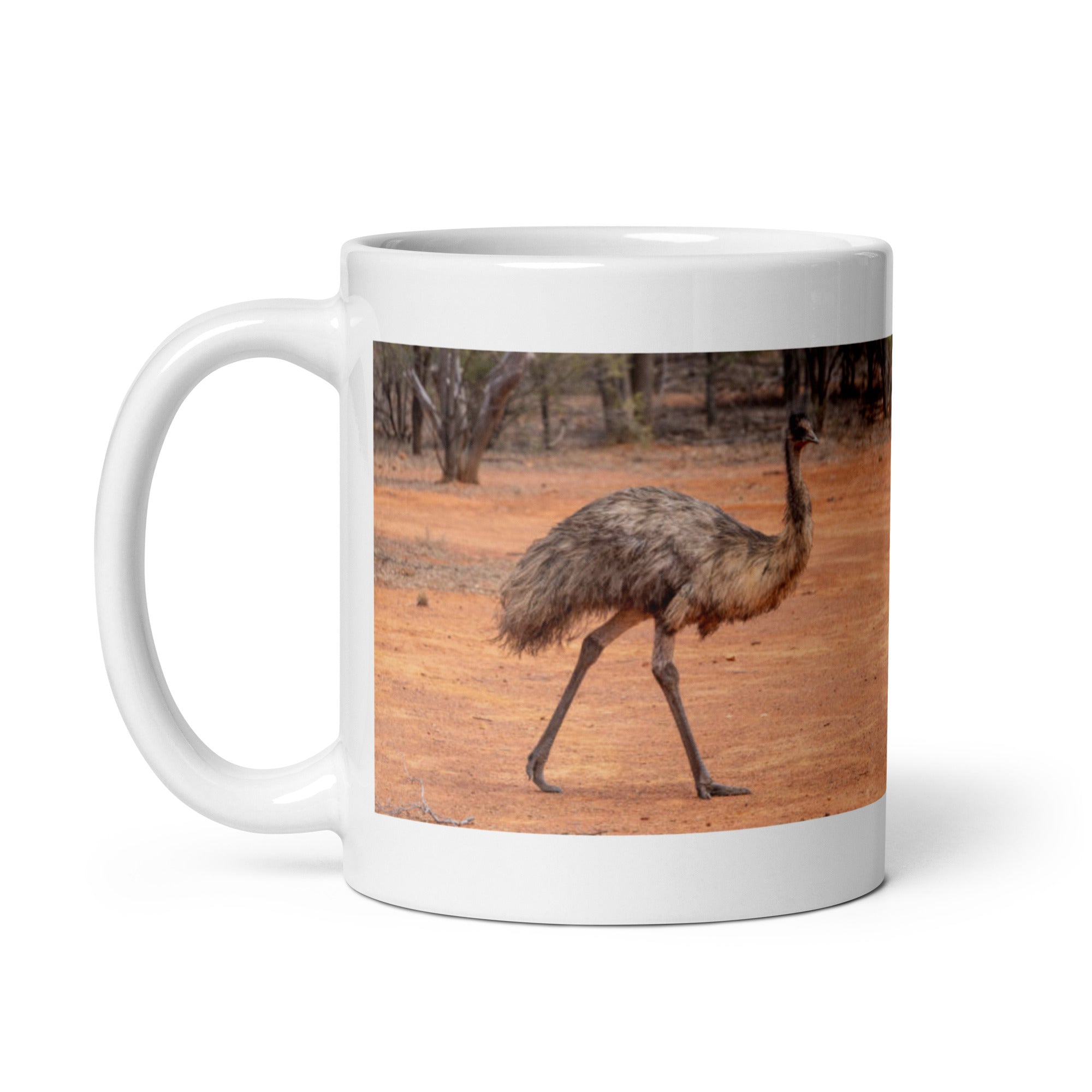 "Emu Mug #1: The Flightless Strider (Ceramic)"