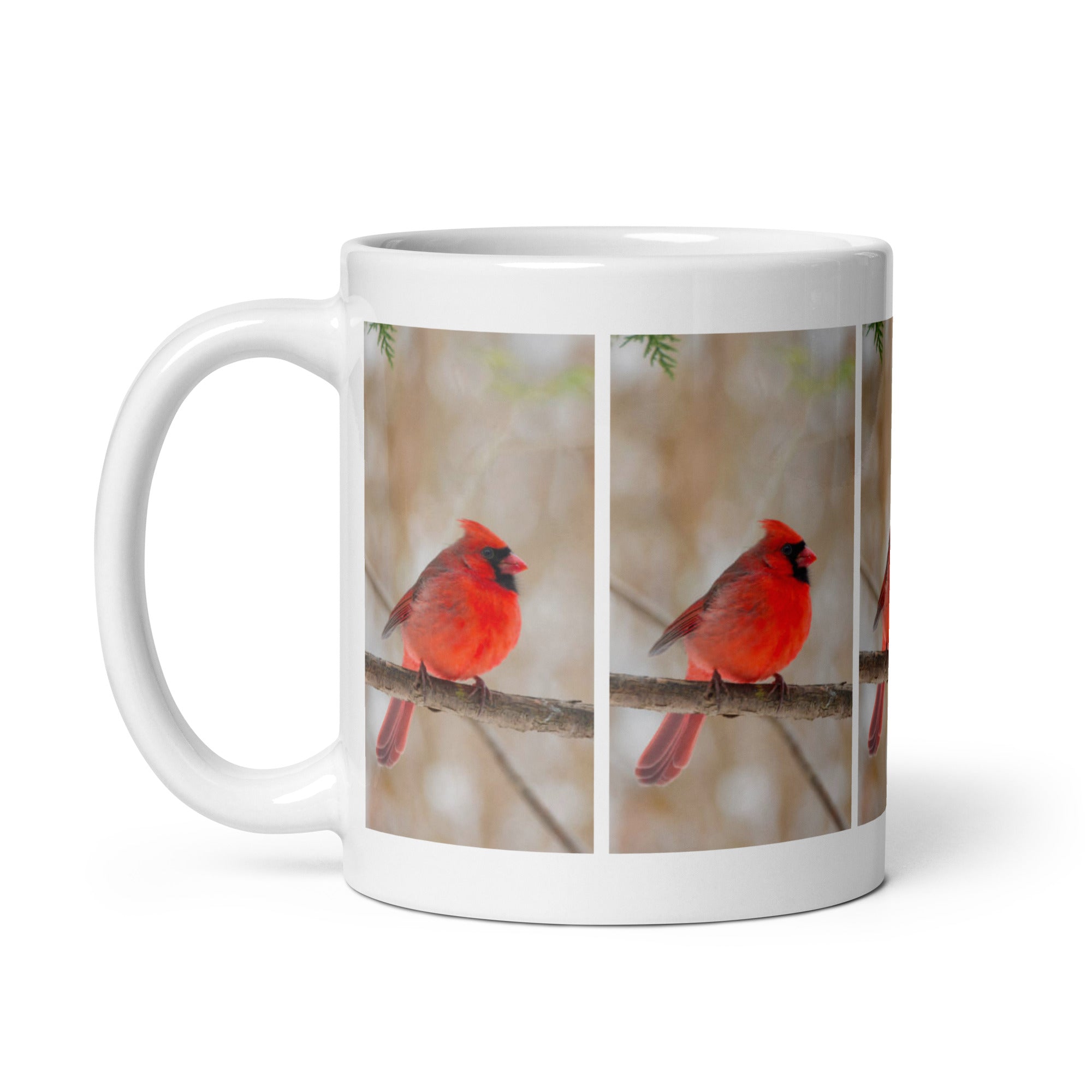 "Cardinal Mug #1: The Crimson Messenger (Ceramic)"