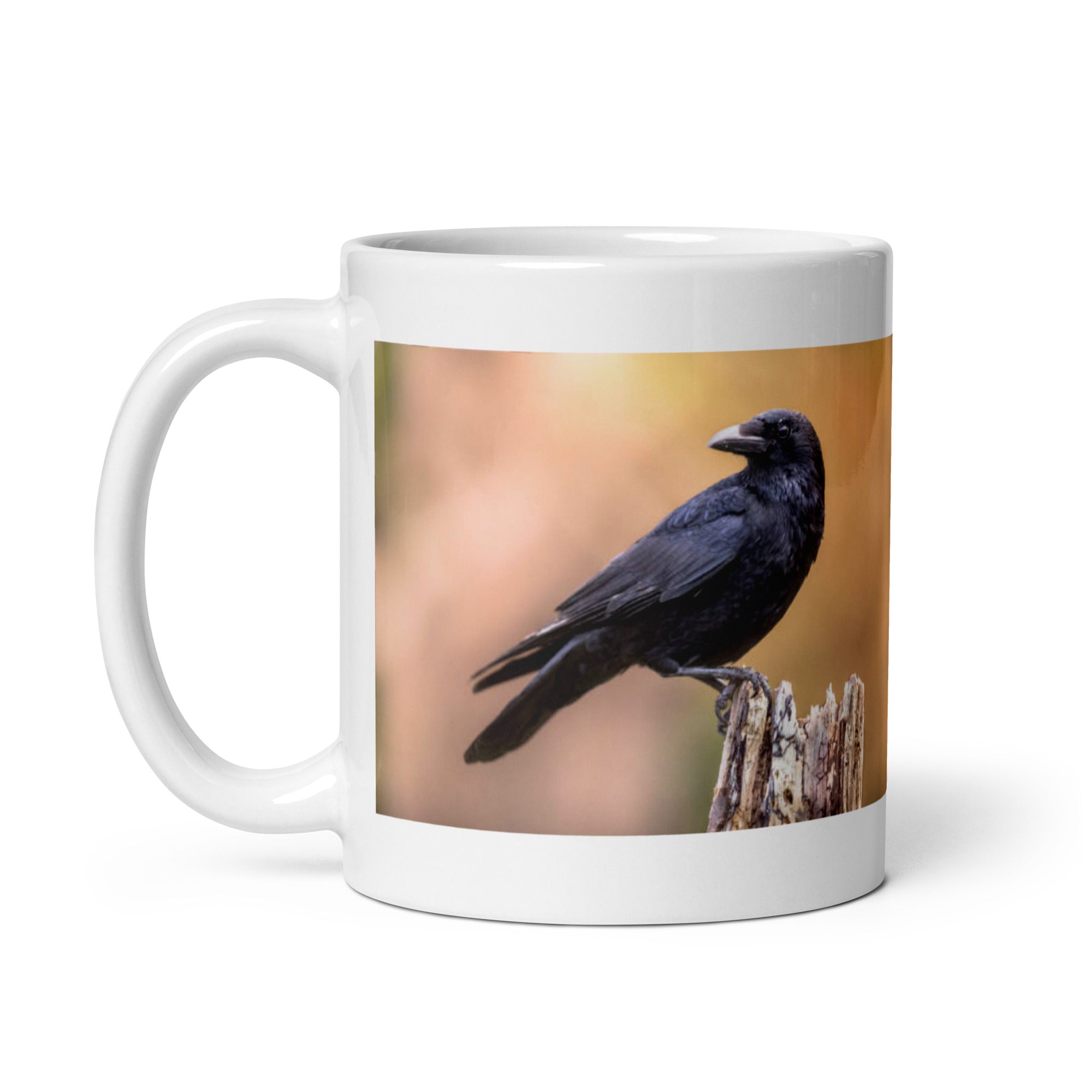 "Crow Mug #1: The Clever Corvid (Ceramic)"