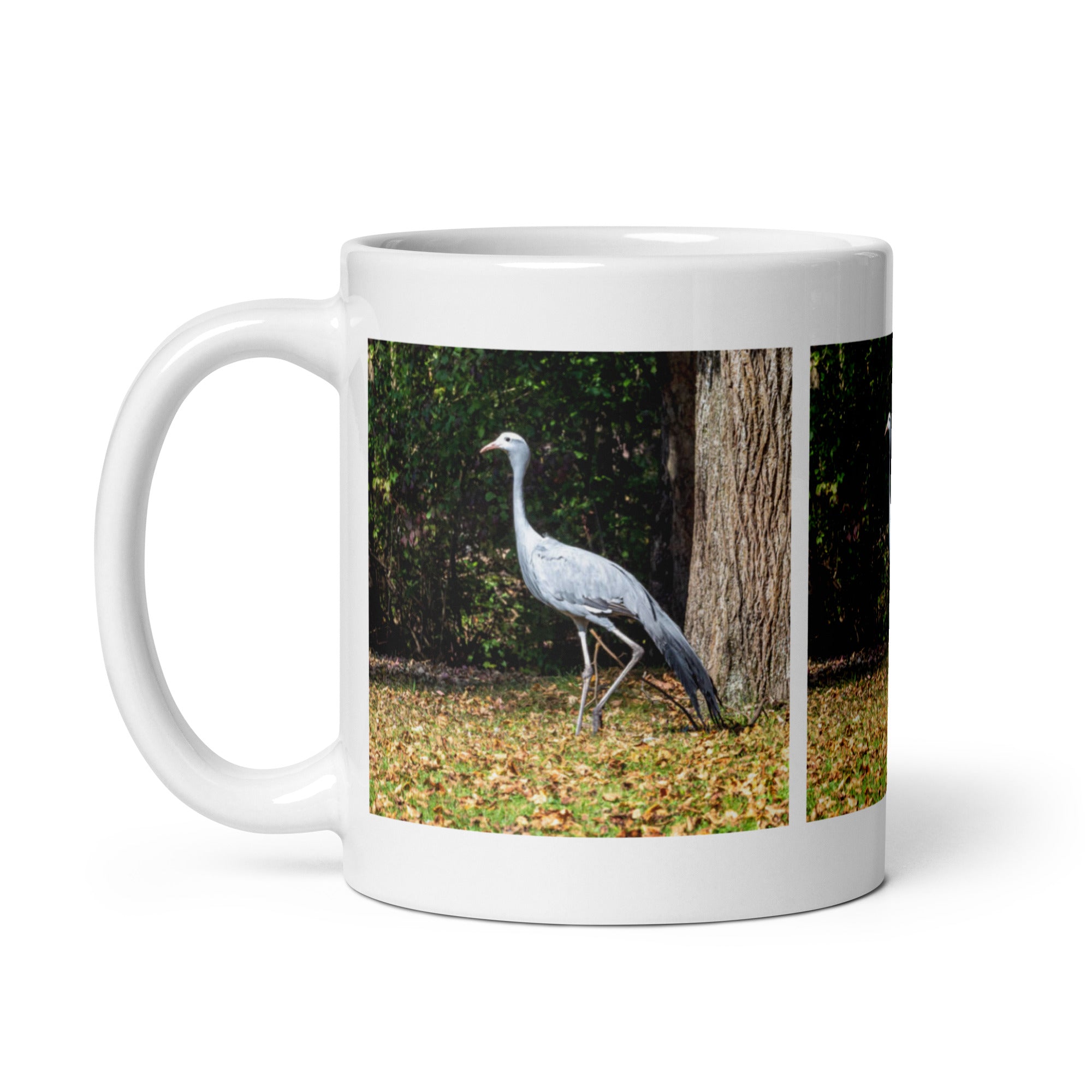 "Blue Crane Mug #1: The Graceful Dancer (Ceramic)"