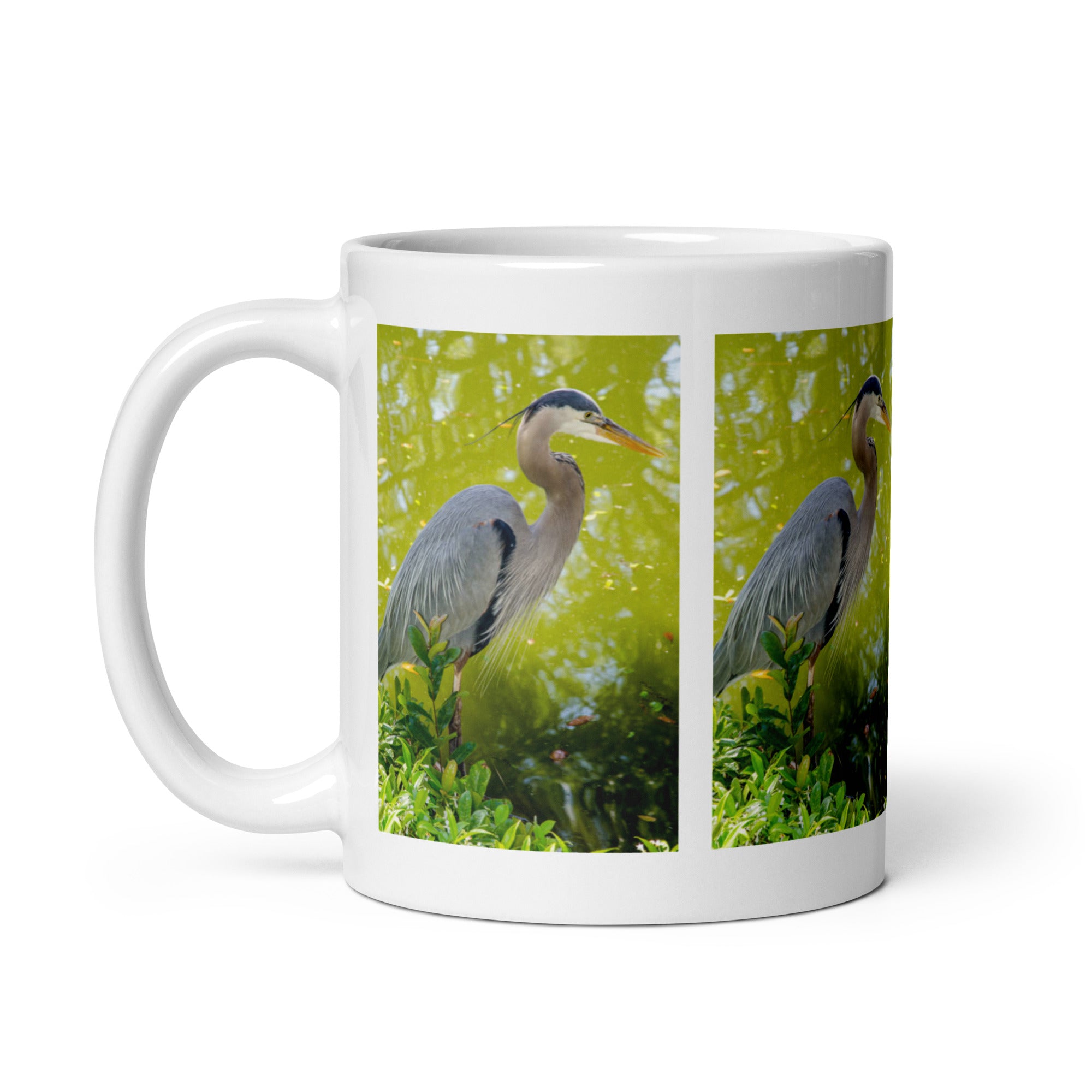 "Heron Mug #1: The Patient Wader (Ceramic)"