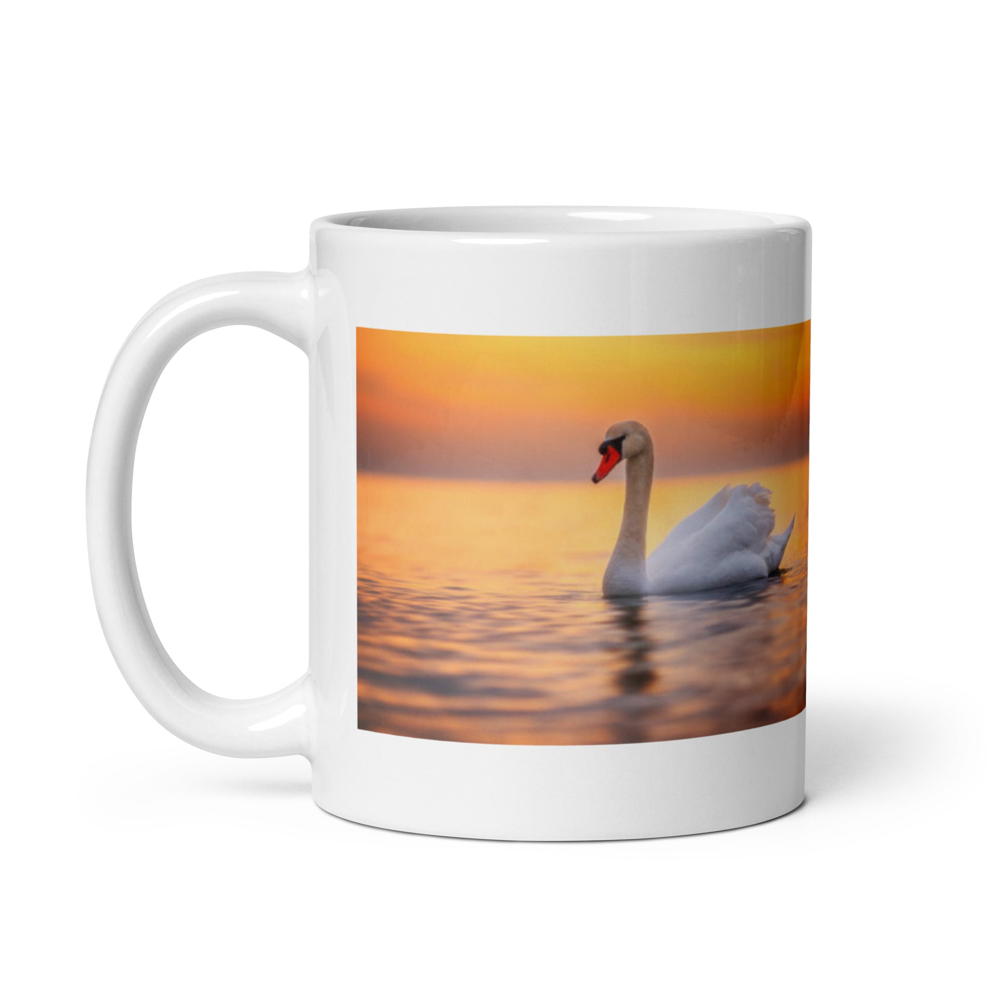 "Swan Mug #1: The Graceful Gliding (Ceramic)"