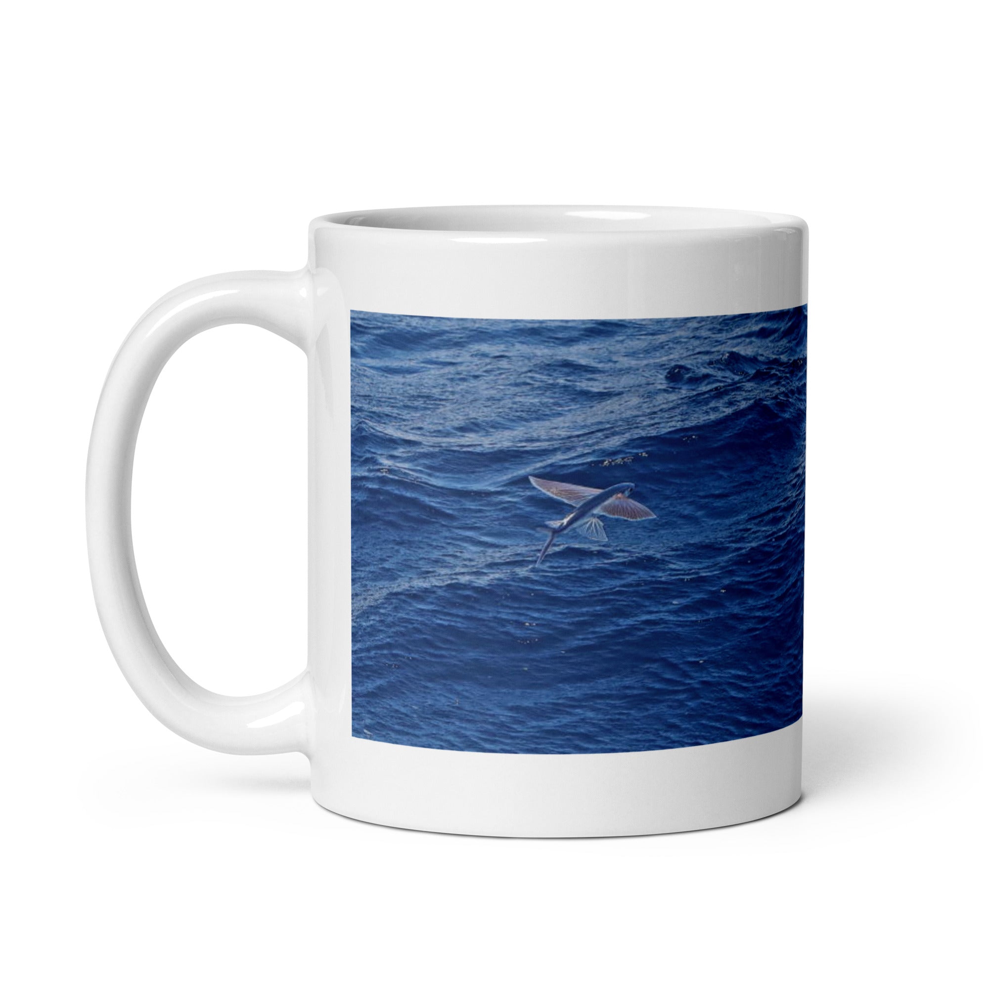 "Flying Fish Mug #1: The Winged Wave Rider (Ceramic)"