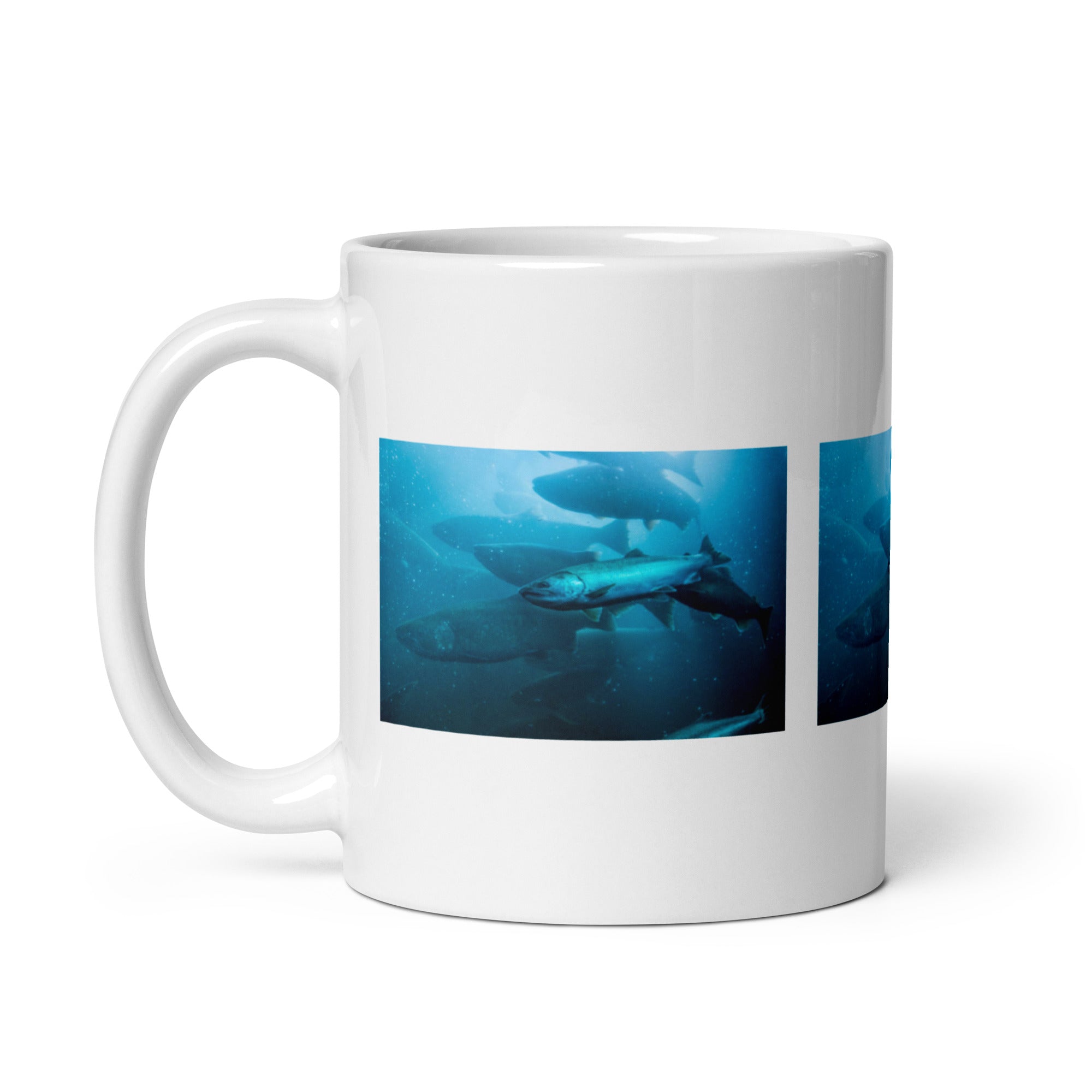 "Salmon Mug #1: The Upstream Journeyer (Ceramic)"