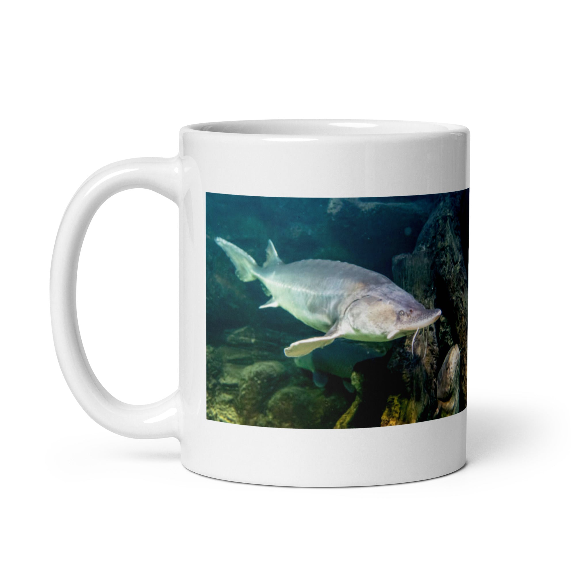 "Sturgeon Mug #1: The Ancient River Giant (Ceramic)"