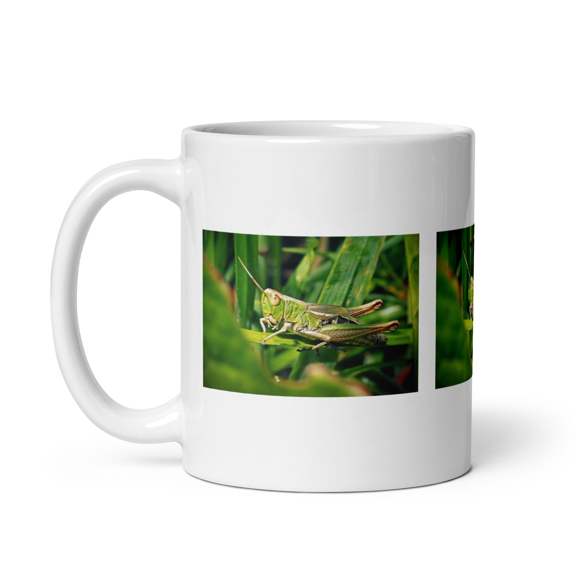 "Grasshopper Mug #1: The Leaping Maestro (Ceramic)"