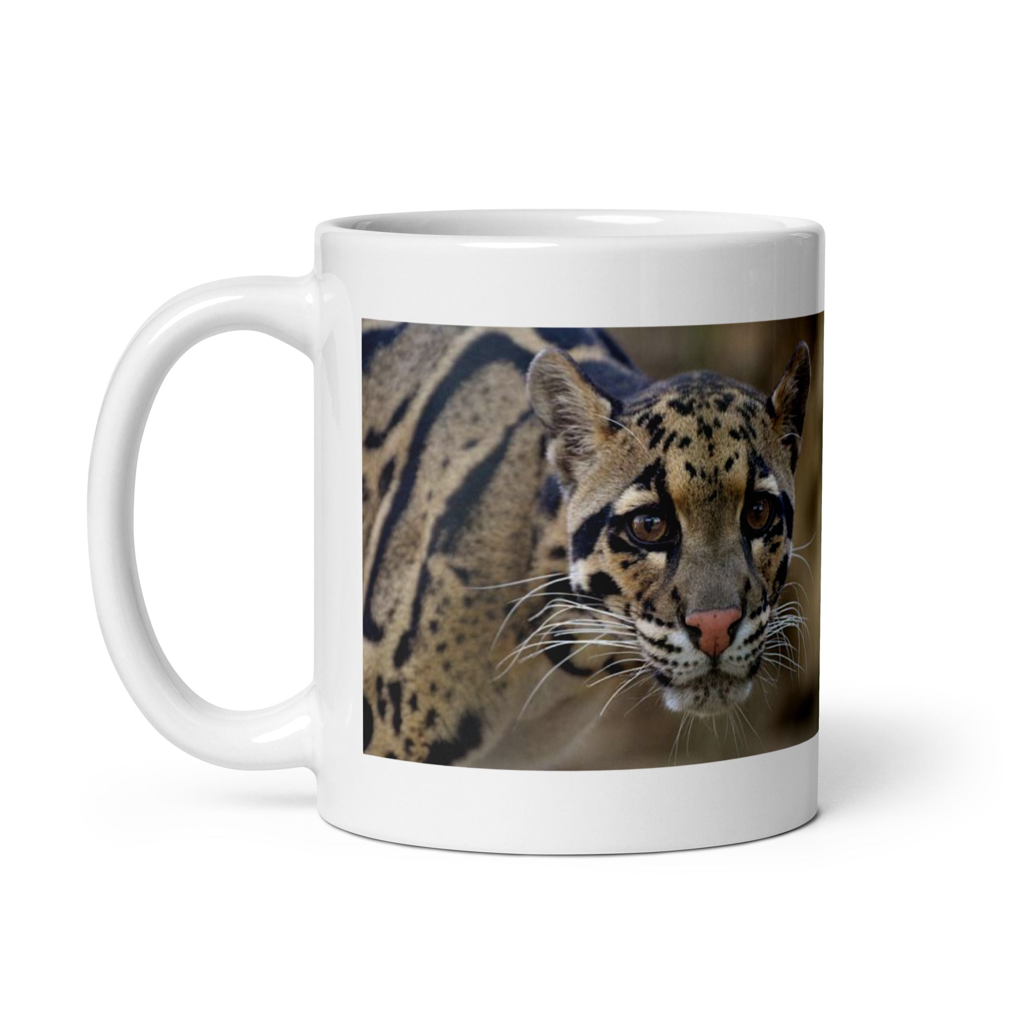 "Clouded Leopard Mug #1: The Enigmatic Climber (Ceramic)"