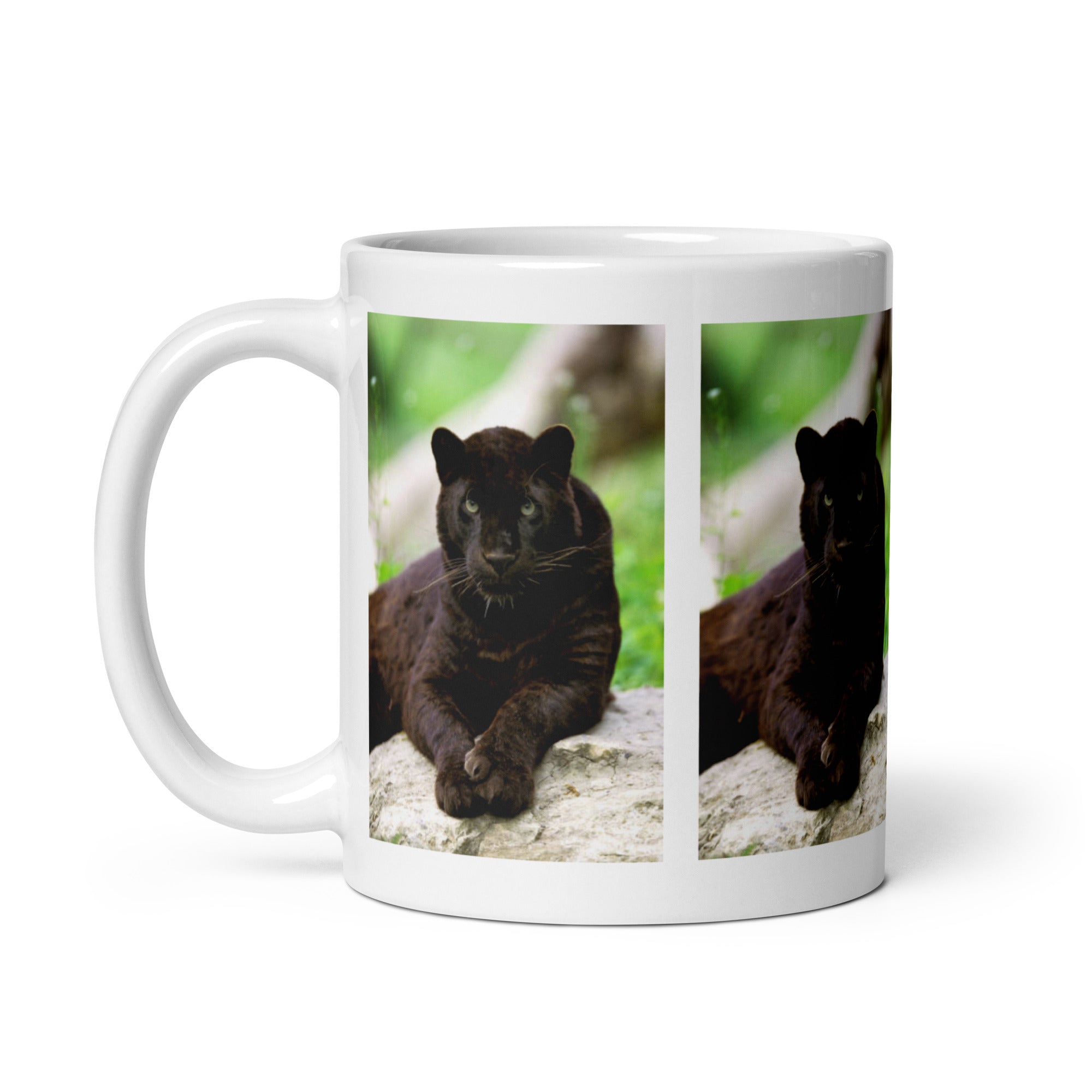 "Black Leopard Mug #1: The Phantom of the Night (Ceramic)"