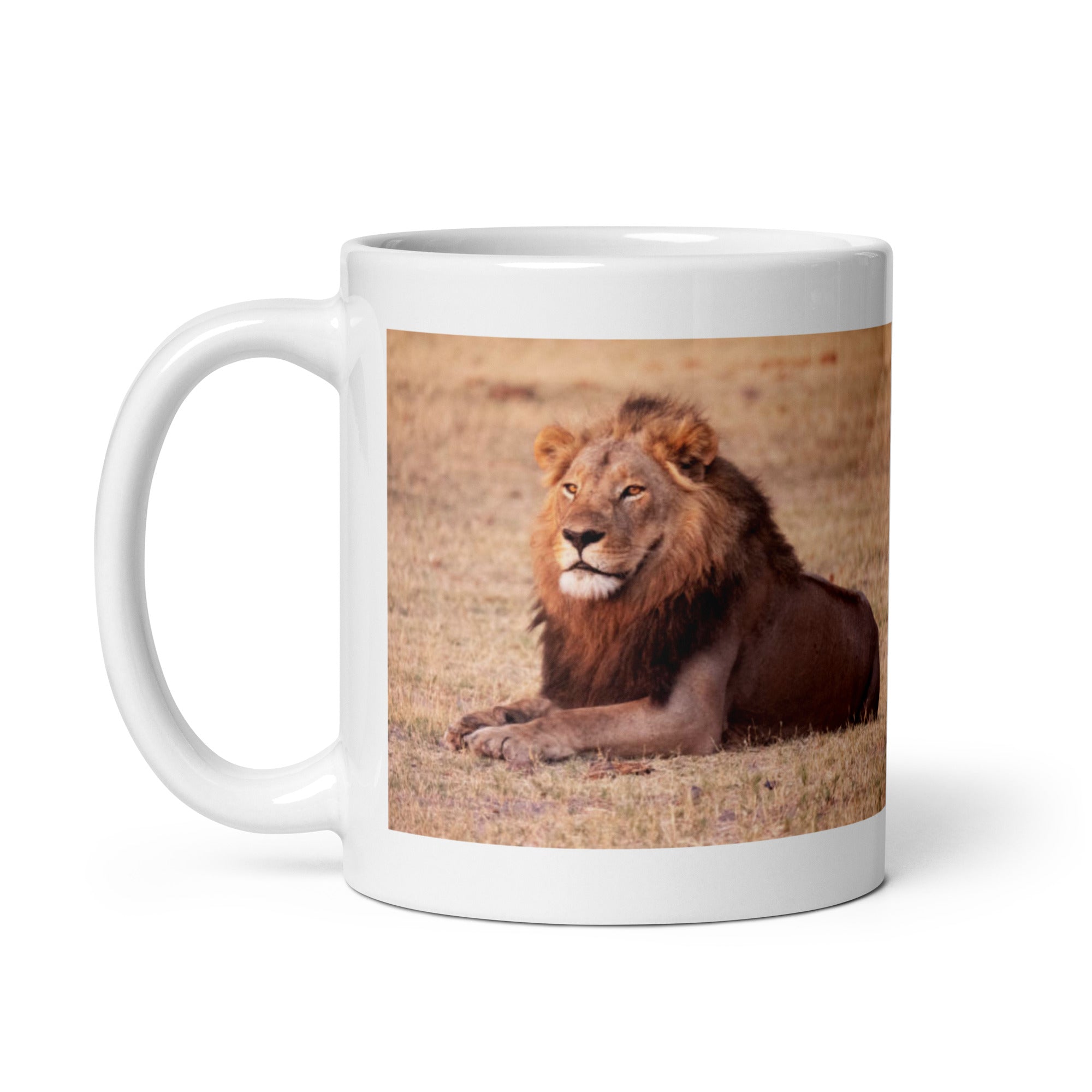 "Lion Mug #1: The King of the Savanna (Ceramic)"