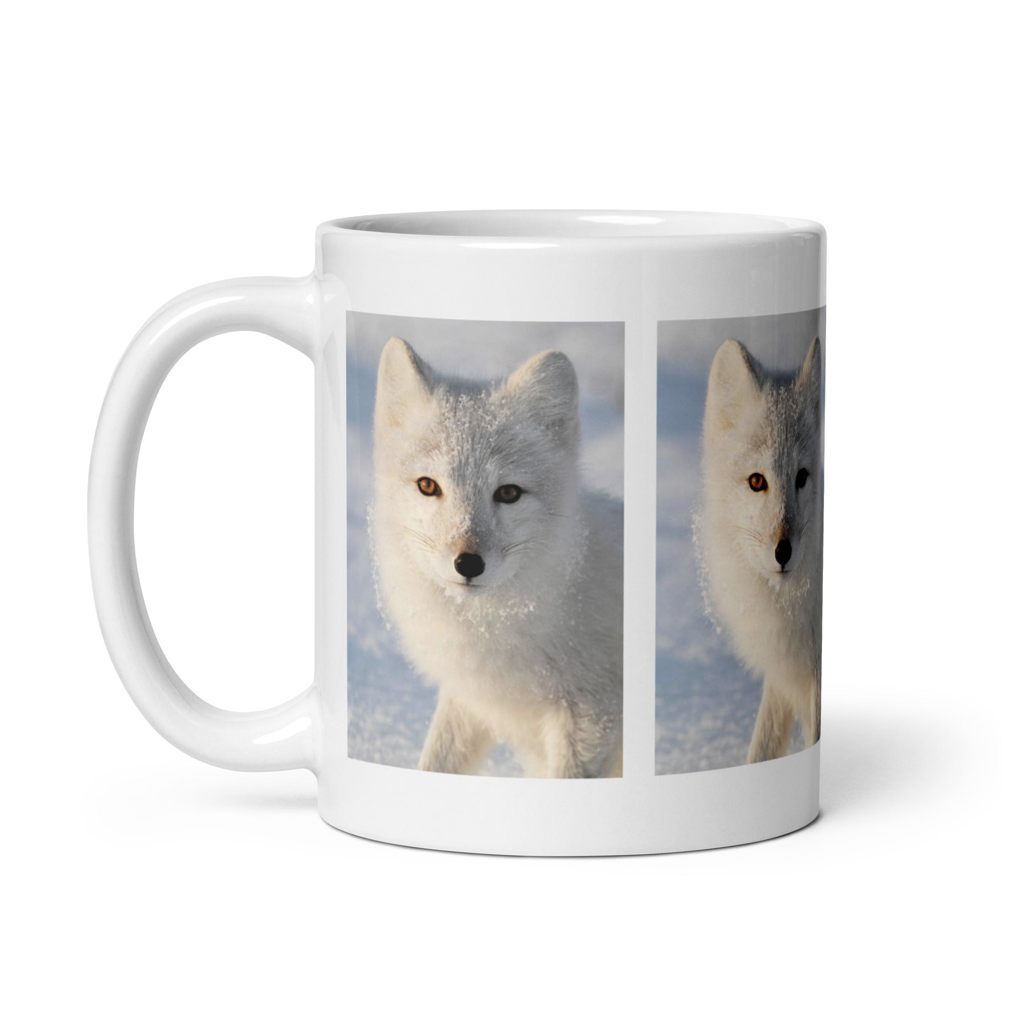 "Arctic Fox Mug #1: The Winter Wanderer (Ceramic)"