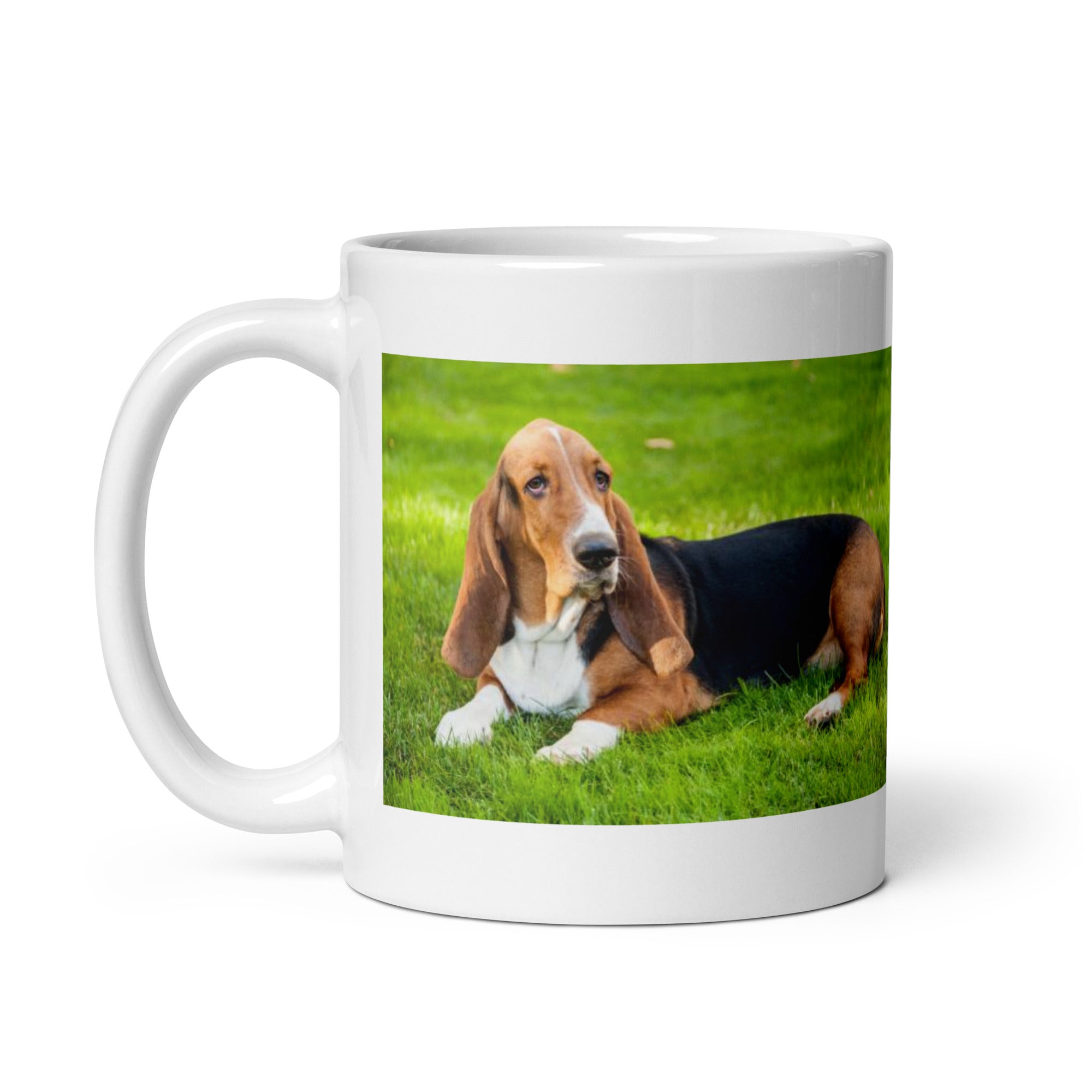 "Basset Hound Mug #1: The Low-Rider Scent Sleuth (Ceramic)"