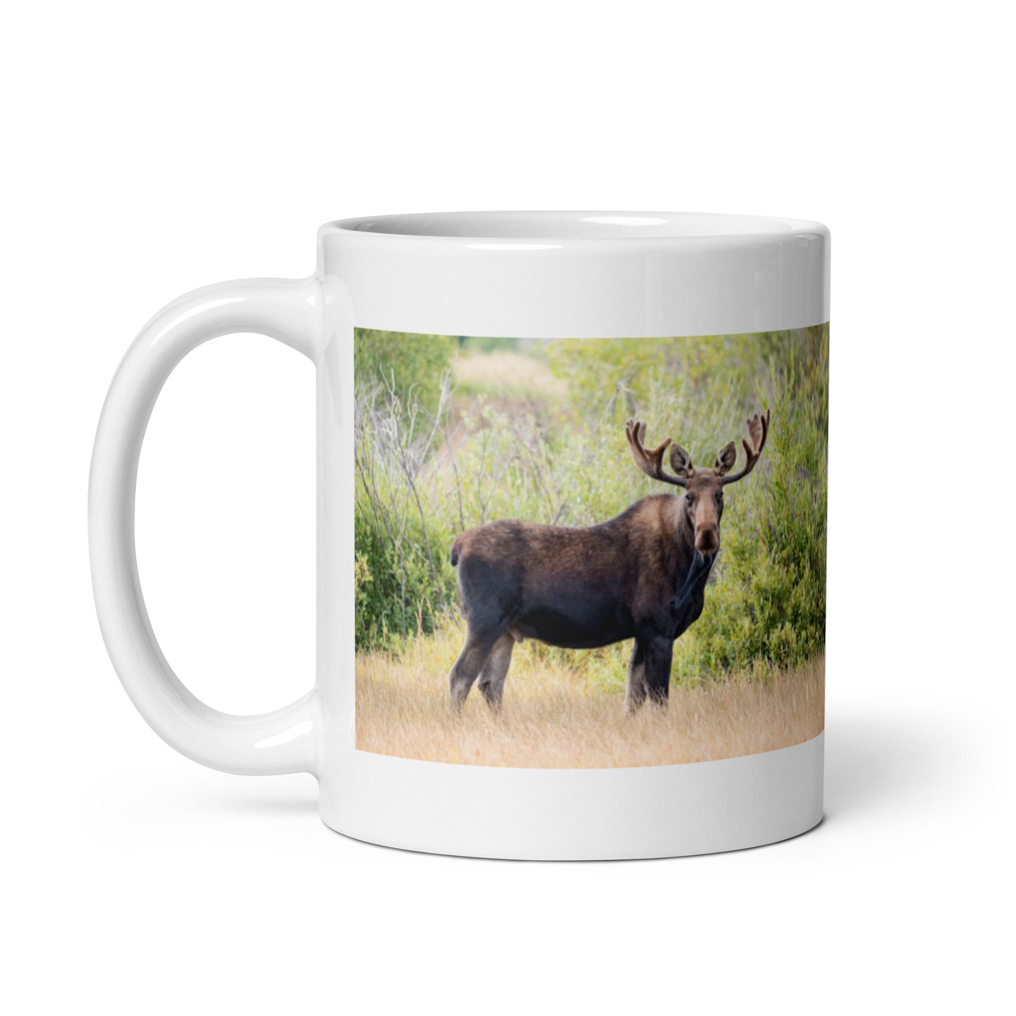 "Moose Mug #1: The Antlered Giant (Ceramic)"