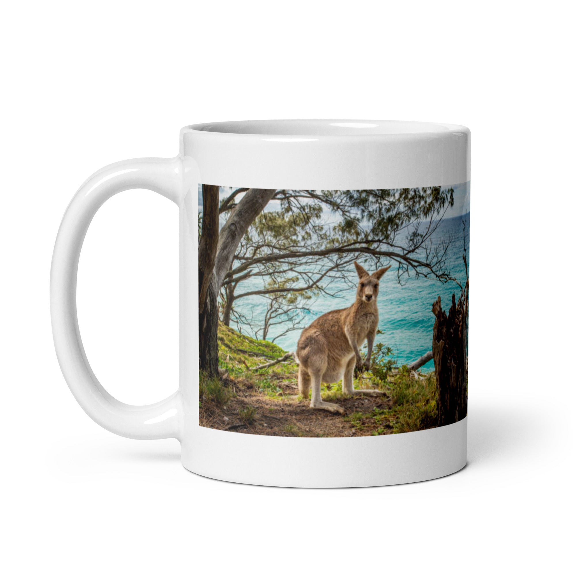 "Kangaroo Mug #1: The Bounding Boxer (Ceramic)"