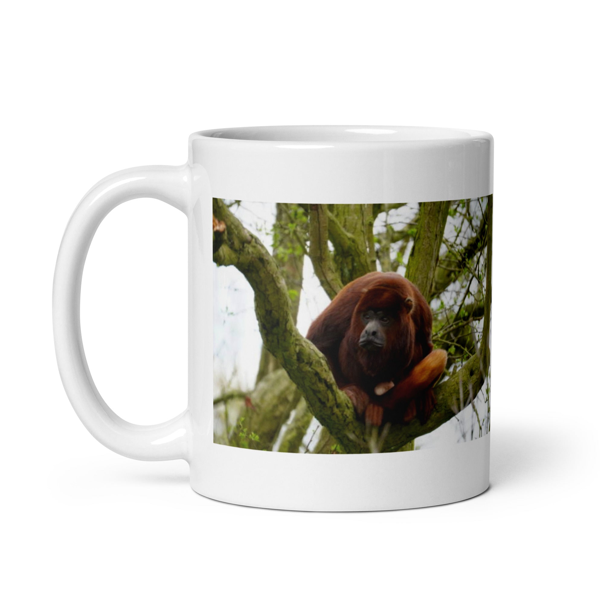 "Howler Monkey Mug #1: The Rainforest Vocalist (Ceramic)"