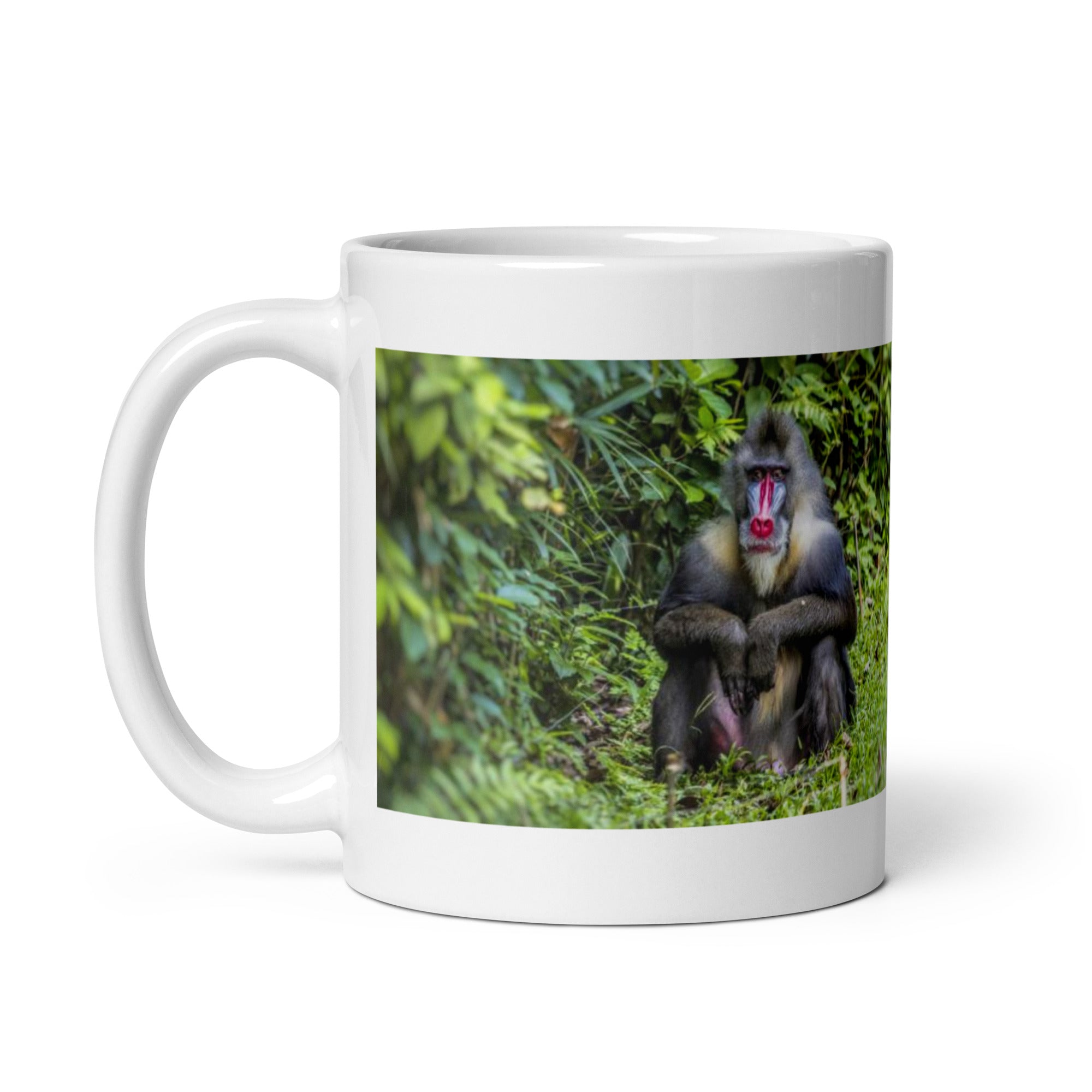 "Mandrill Mug #1: The Colorful Primate (Ceramic)"