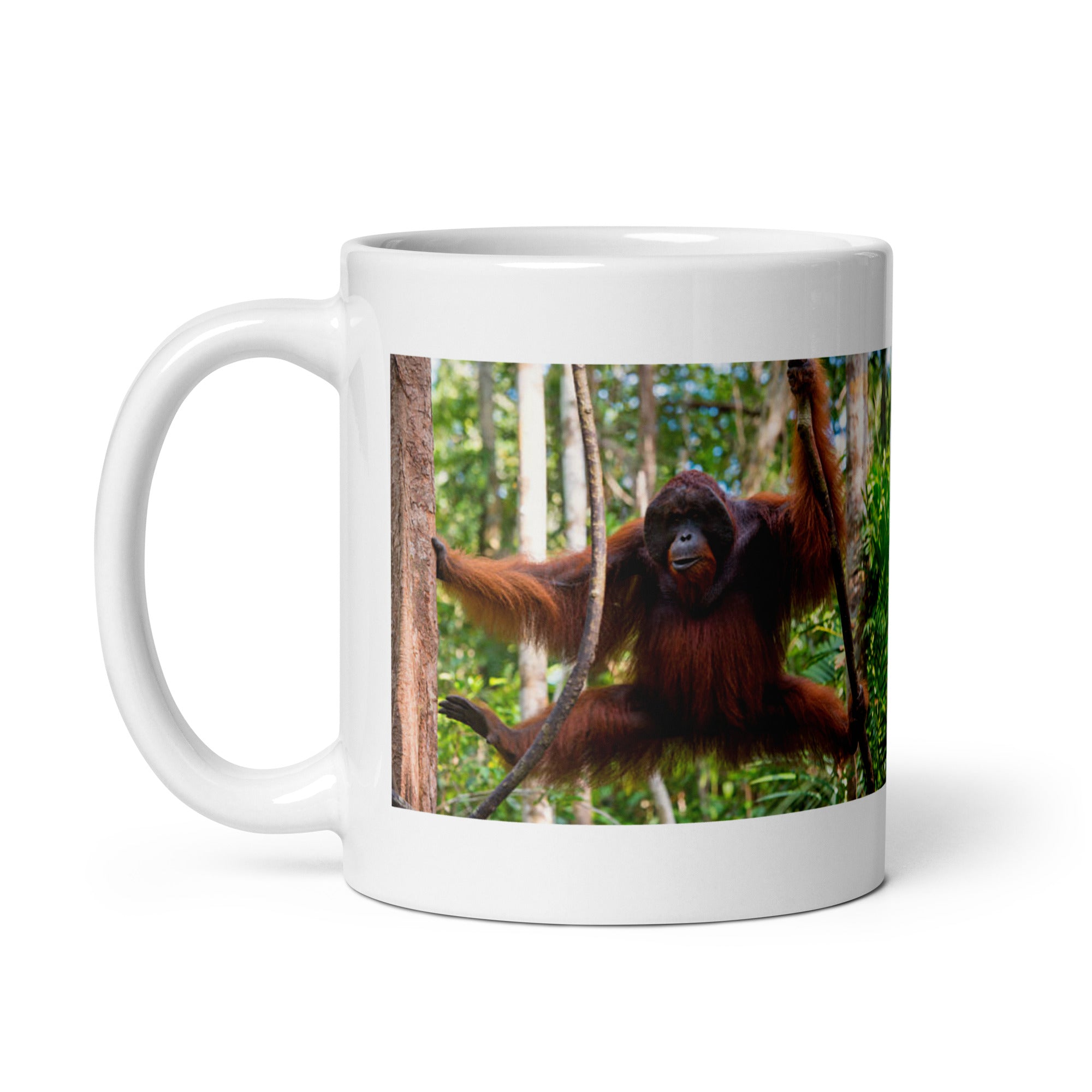 "Orangutan Mug #1: The Gentle Tree Dweller (Ceramic)"