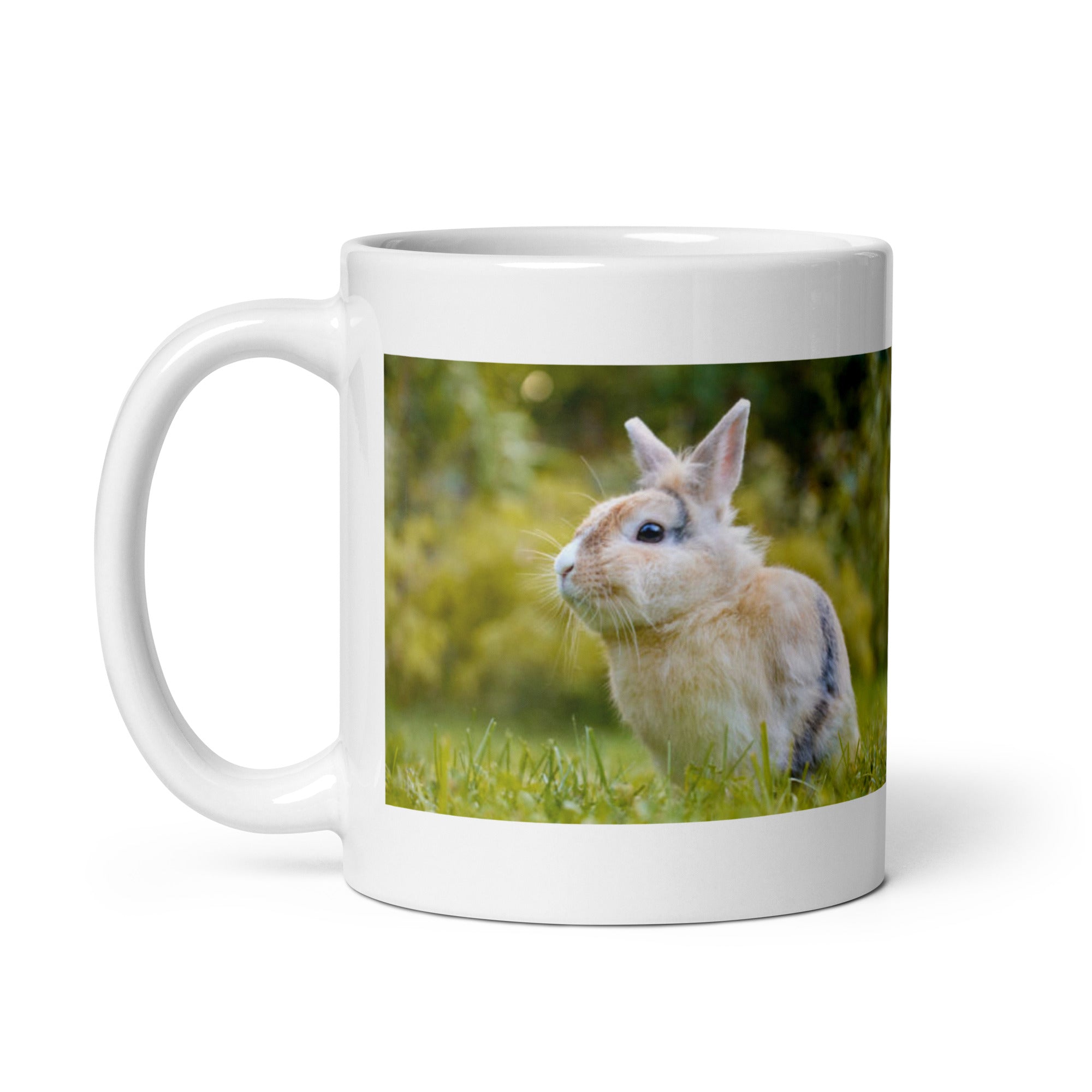 Rabbit and Hare Mug #1: The Leaping Lagomorphs (Ceramic)