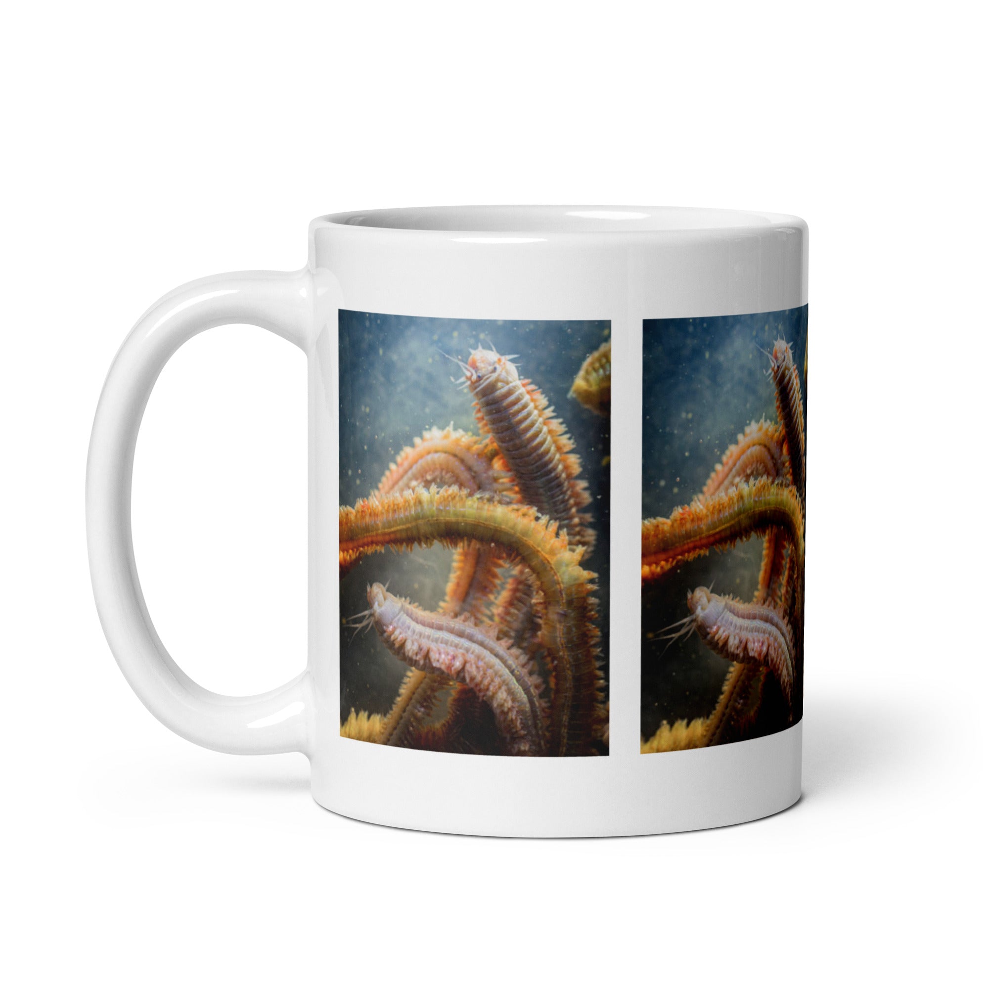 Worm Mug #1: Unique Marine Life Design (Ceramic)