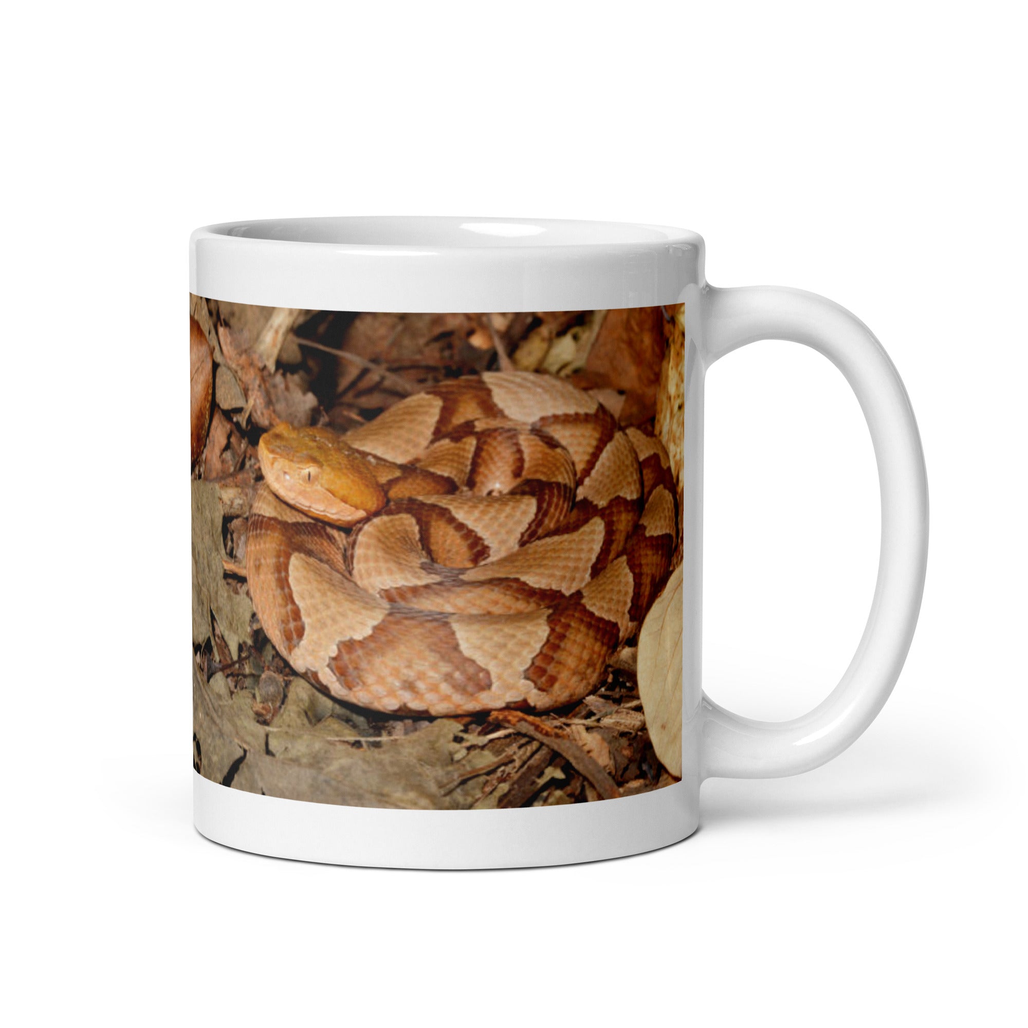 "Copperhead Mug #1: Elegance and Stealth of the Forest  (Ceramic)"