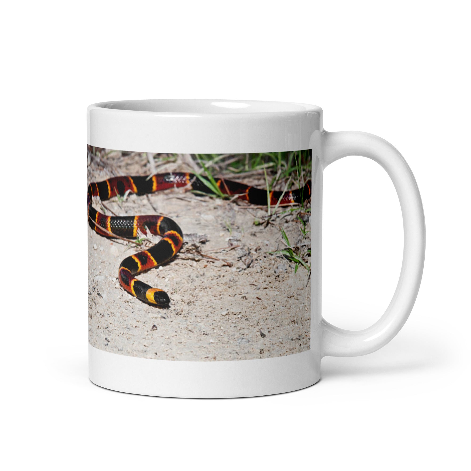 "Coral Snake Mug #1: Vibrant Beauty of the Wild  (Ceramic)" - 0